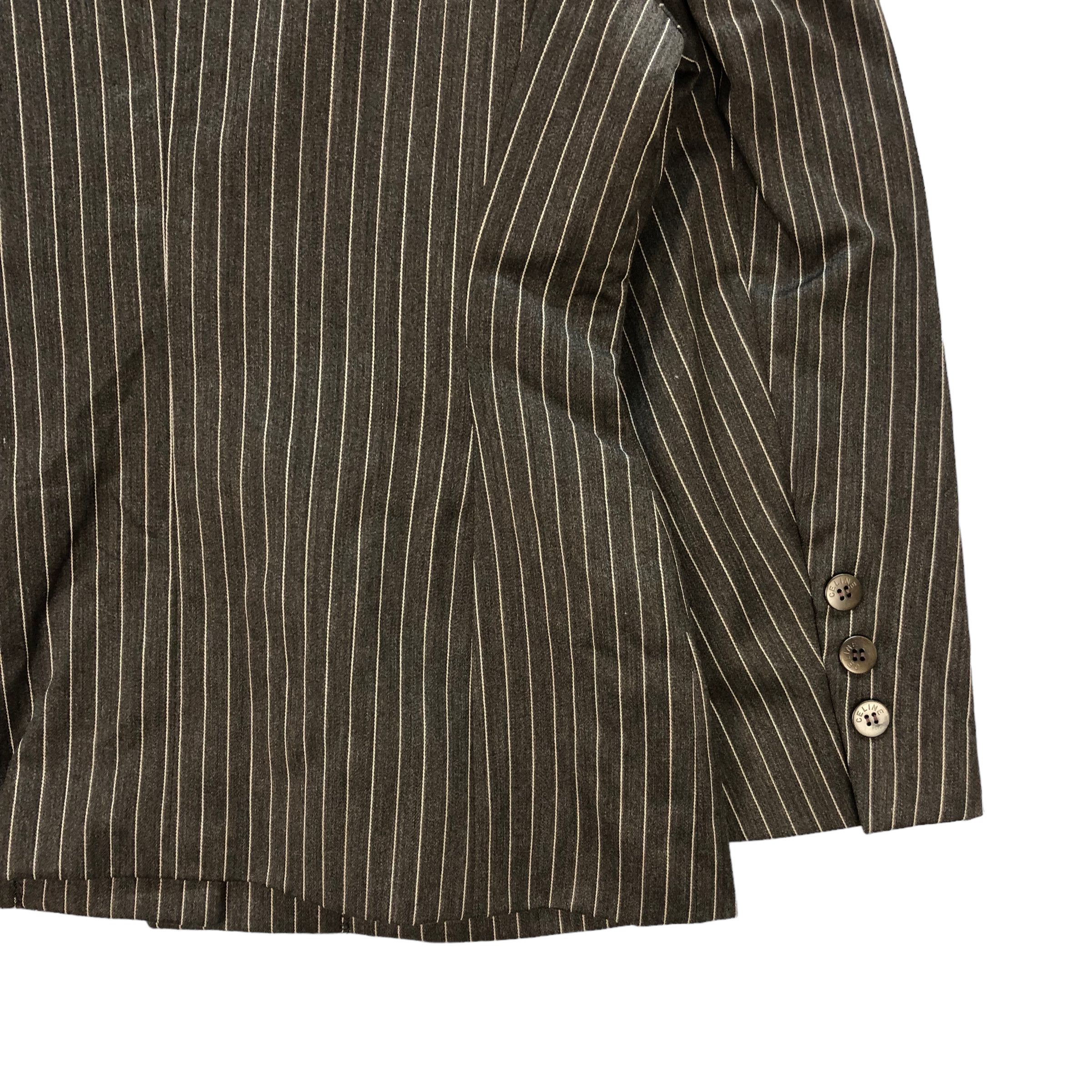 Celine CELINE PARIS STRIPED BLAZER JACKET #7352-133 Size M / US 6-8 / IT 42-44 - 11 Thumbnail
