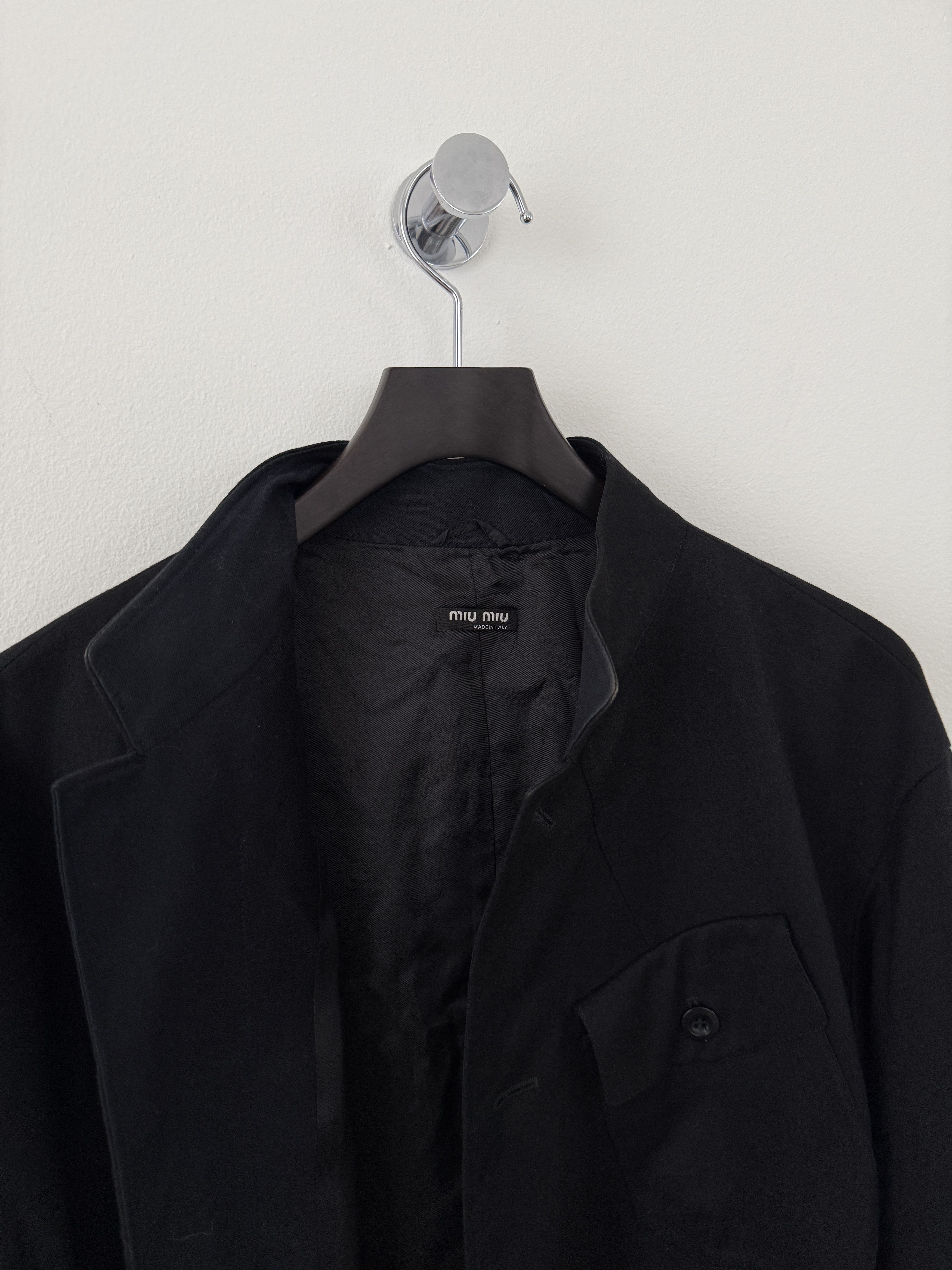 Miu Miu Wool Button Up Shirt Size US M / EU 48-50 / 2 - 7 Thumbnail