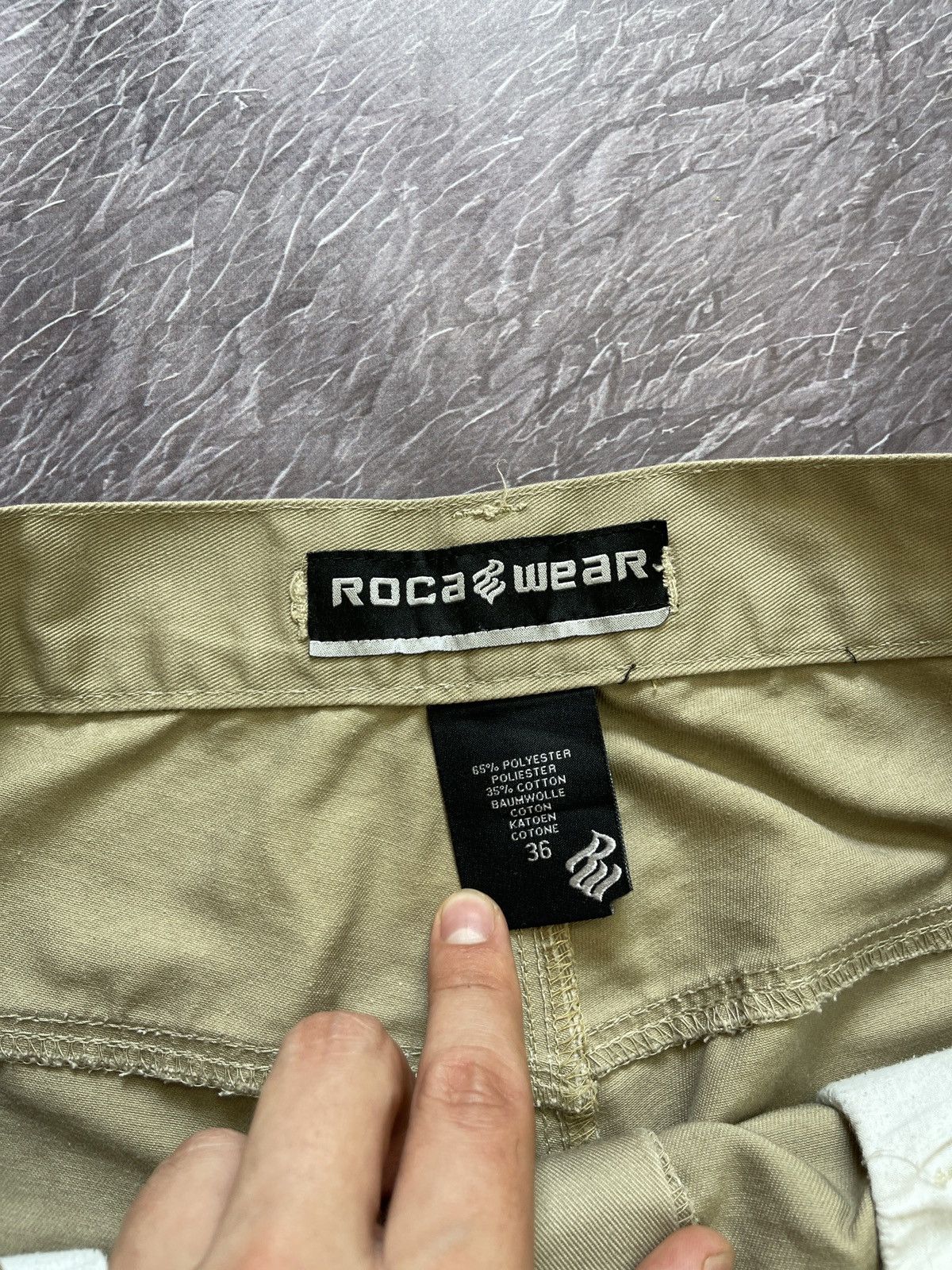 Rocawear Rocawear vintage beige chinos casual pants hype Size US 36 / EU 52 - 9 Thumbnail