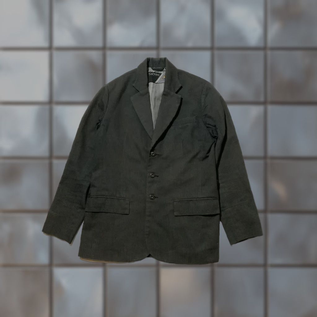 Vintage VINTAGE Kikwear Blazer Shirt Steampunk California Striped 3 Button Gray Sz. S Mens Size 36R - 1 Thumbnail