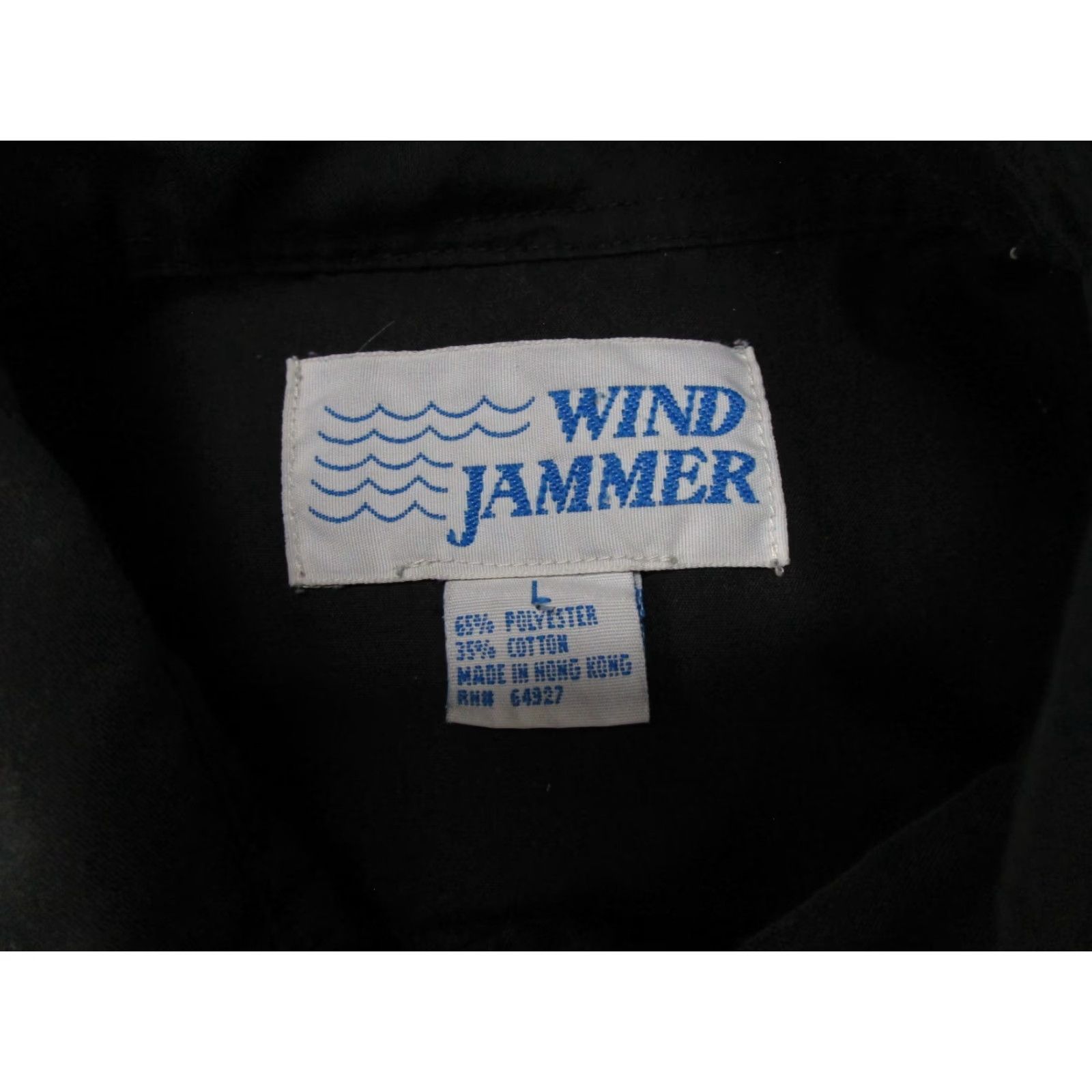 Vintage VTG 80s Wind Jammer Pearl Snap Shirt Mens L Western Black Long Sleeve Eagles Size US L / EU 52-54 / 3 - 3 Thumbnail