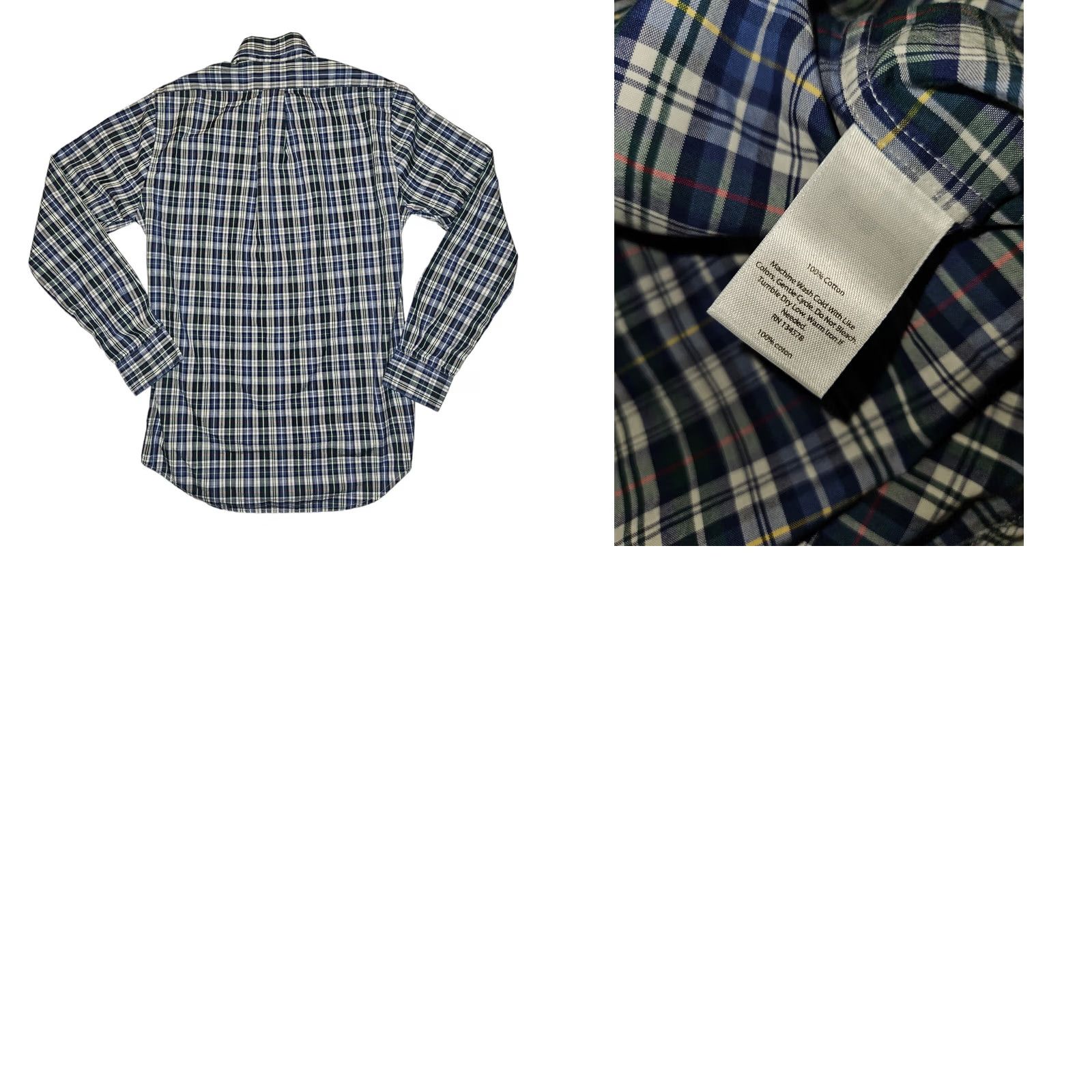 Vineyard Vines VINTAGE Vineyard Vines Tucker Shirt Button-Up Slim Long Sleeve XS Preppy Plaid Blue Mens Size US XS / EU 42 / 0 - 8 Thumbnail