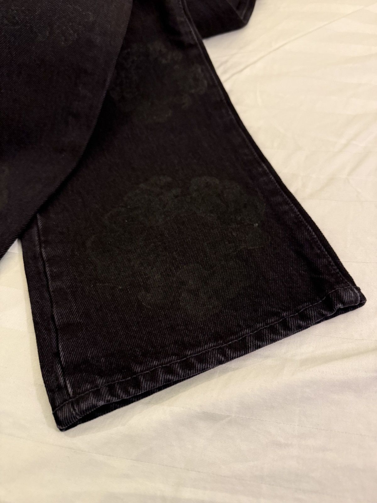 DENIM TEARS × Levi's Denim Tears Mono Cotton Wreath Jeans Black Vintage 34 Size US 34 / EU 50 - 4 Thumbnail