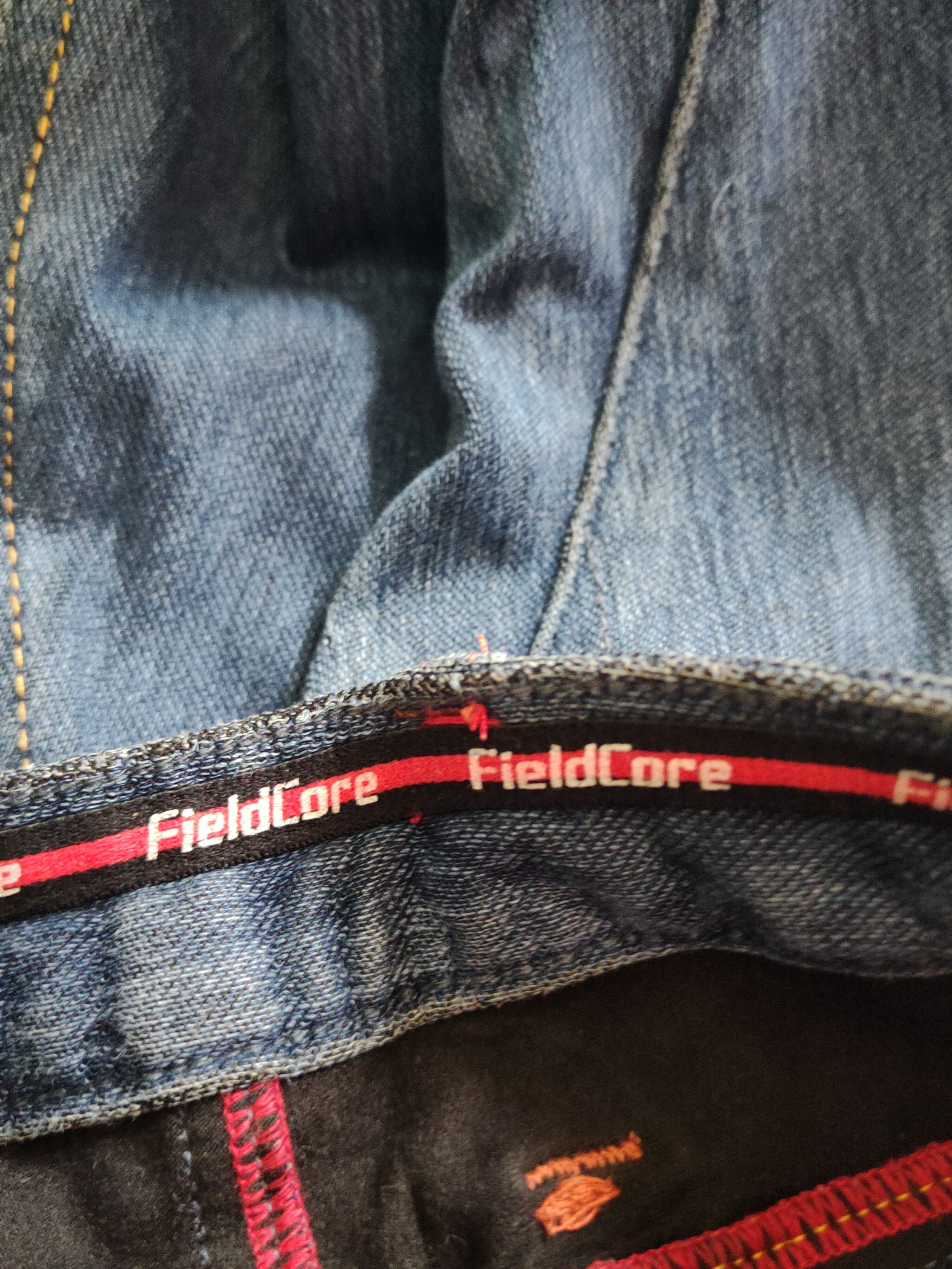 Japanese Brand FieldCore Dark Blue Faded Distressed Ripped Jeans #S2362 Size US 33 - 15 Thumbnail