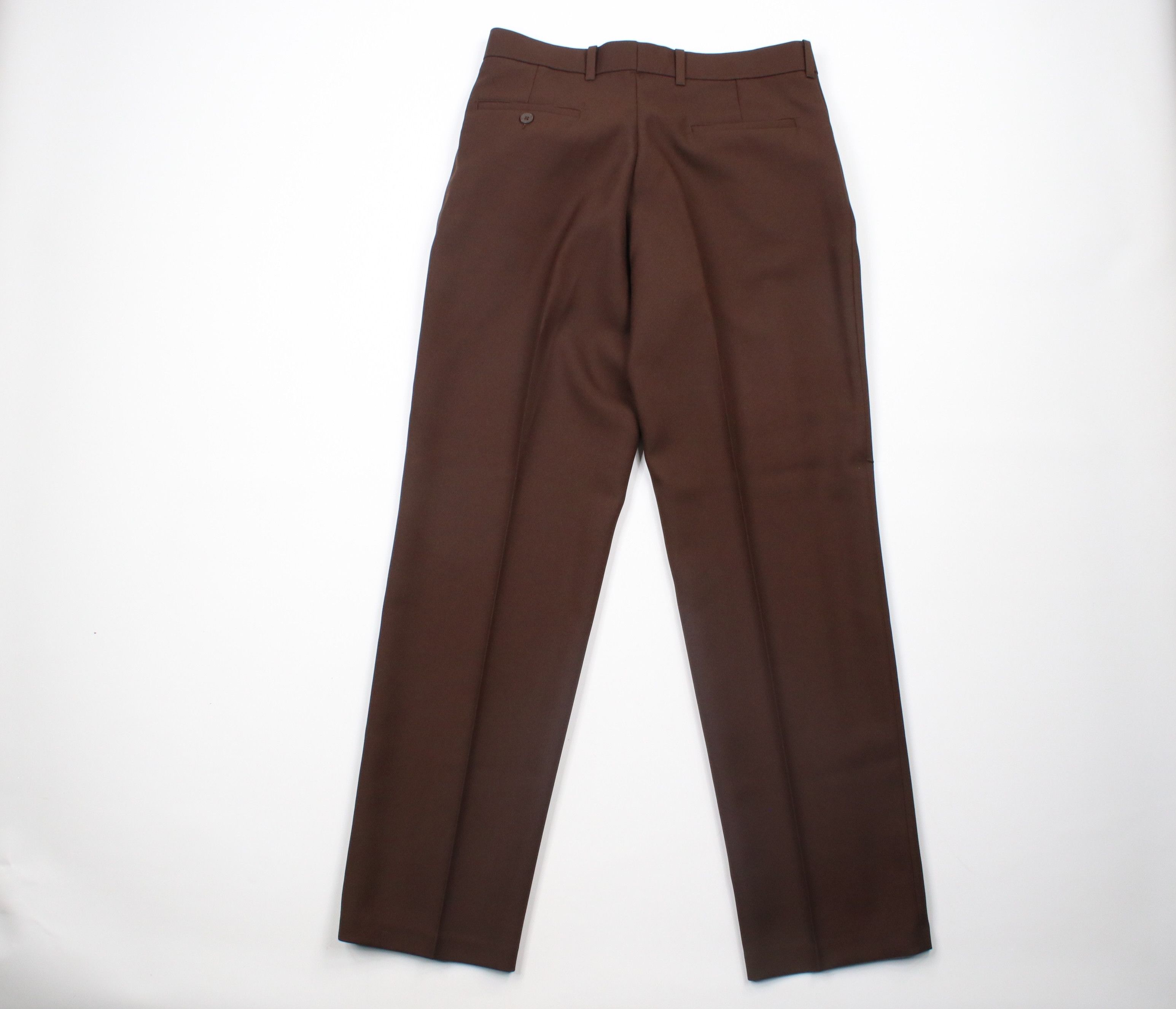 Levi's × Vintage Vintage 80s Levis Knit Flared Wide Leg Chino Pants Brown USA Size US 32 / EU 48 - 8 Thumbnail