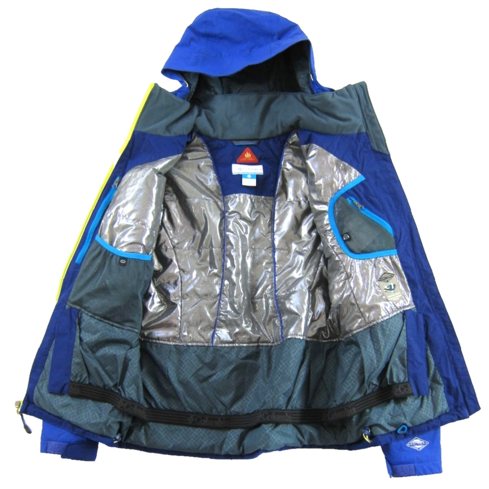 Vintage Columbia Omni-Tech 100% Nylon Blue Insulated Hooded Ski Jacket Women M Size M / US 6-8 / IT 42-44 - 4 Thumbnail