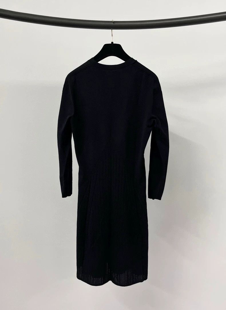 Chanel Chanel 24B black hollow knitted dress Size XXS / US 00 / IT 34 - 2 Thumbnail