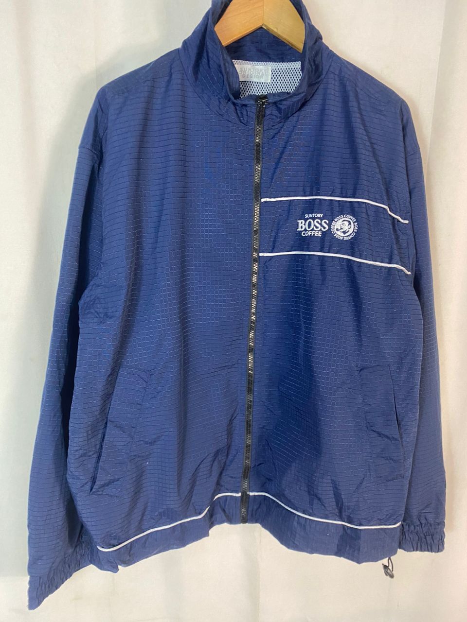 Japanese Brand Suntory coffee bos spellout zipper jacket Size US L / EU 52-54 / 3 - 3 Thumbnail