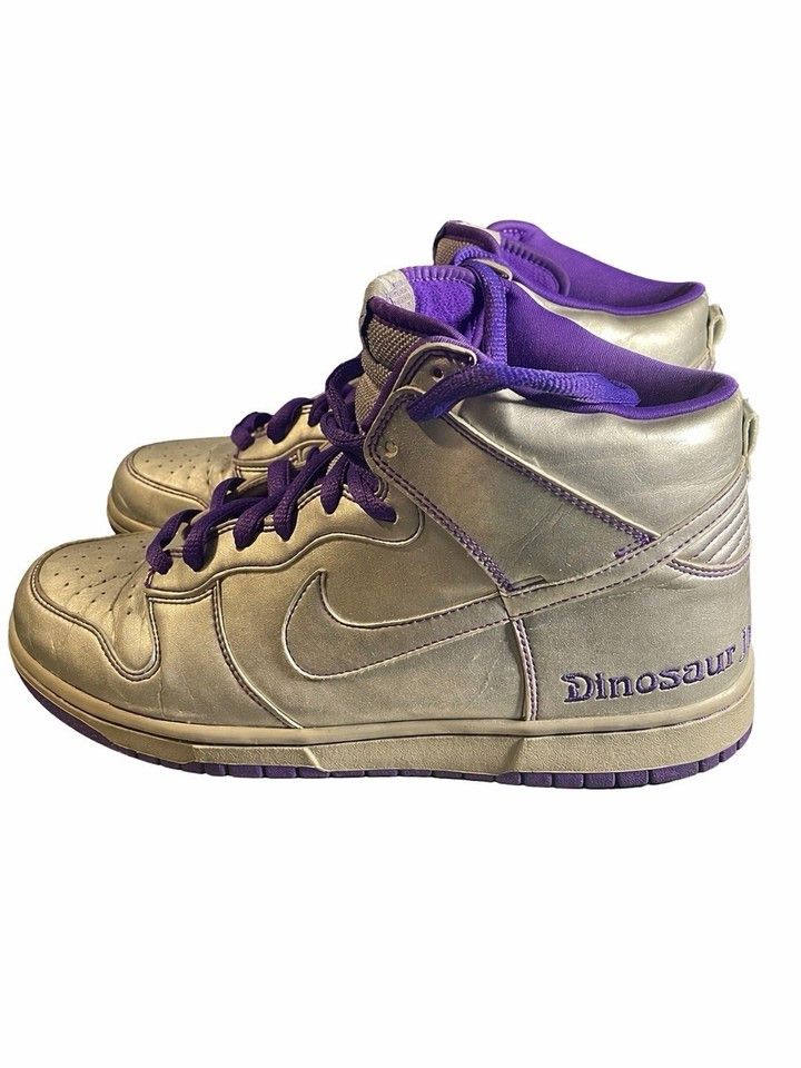 Nike SB Nike SB Dunk High Dinosaur Jr Silver Purple SZ 9.5 Size US 9.5 / EU 42-43 - 1 Thumbnail