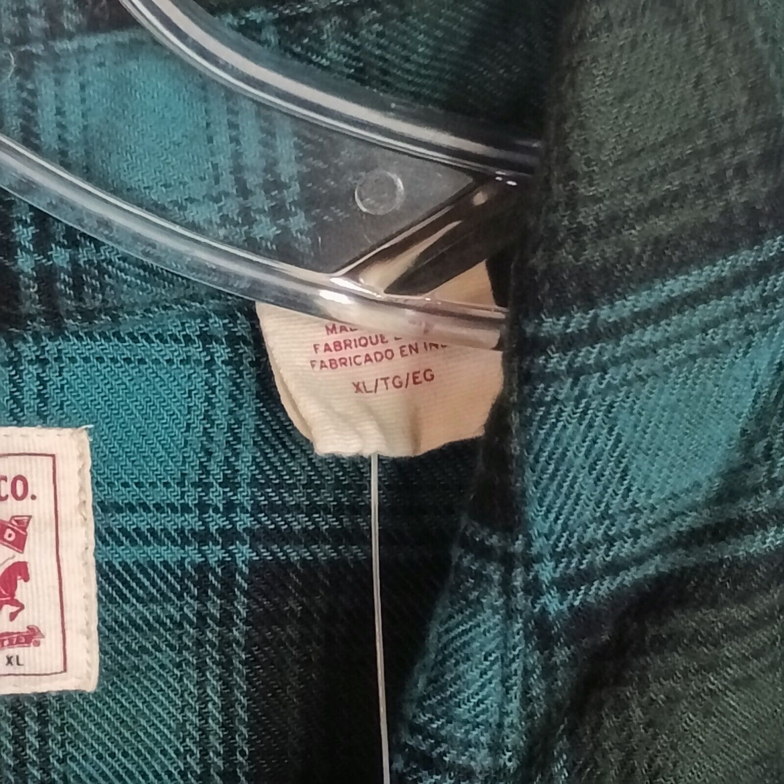 Levi's Levi's Western Shirt Women's XL Green Plaid Pearl Snap Flan Size XL / US 12-14 / IT 48-50 - 3 Thumbnail