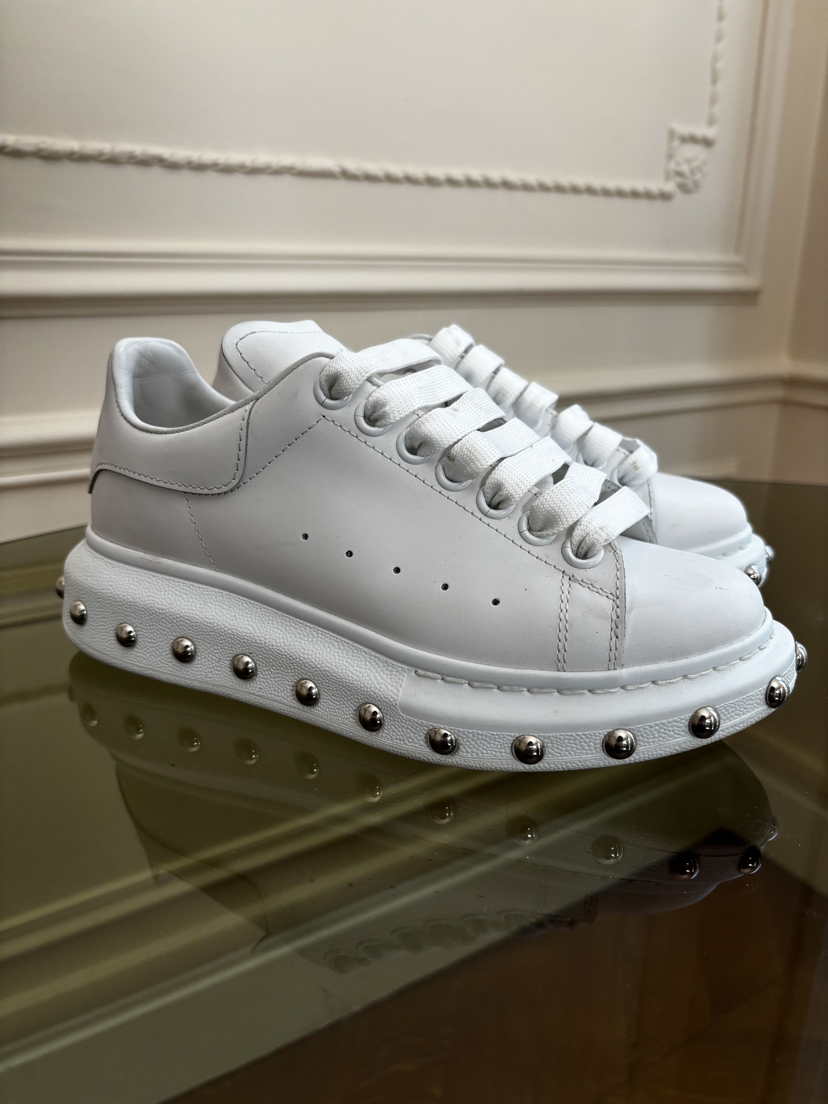 Alexander McQueen Alexander McQueen "Larry" - Studded Silver Sole - EU 36 Size US 6 / IT 36 - 3 Thumbnail
