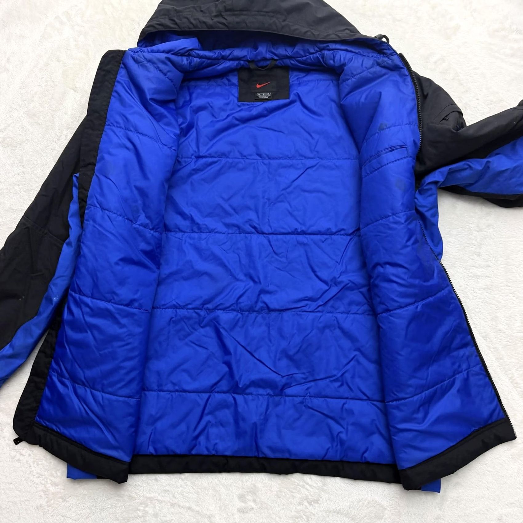Nike Nike Jacket Mens M Black Full Zip Hooded Insulated Lined Nylon Winter Size US M / EU 48-50 / 2 - 7 Thumbnail