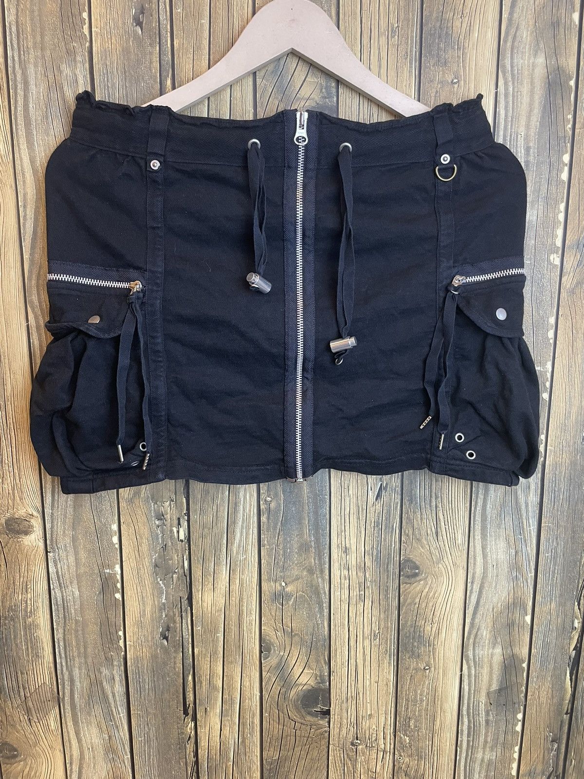 image of Jil Stuart Vintage Jill Stuart Skirt Multipocket in Black, Women's (Size 30)