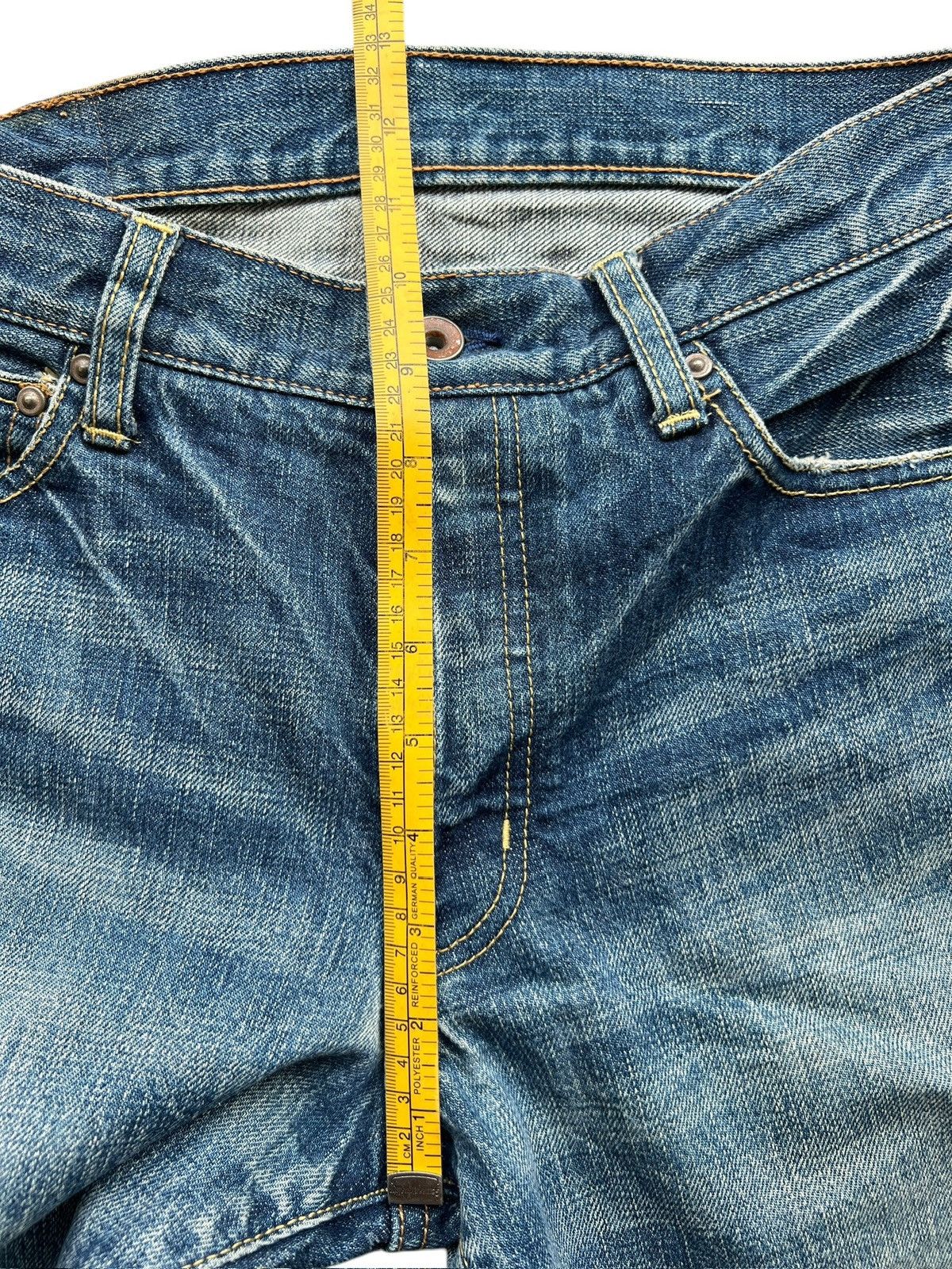 Vintage Vintage Japanese Selvedge Distressed Denim Jeans 30x30 Size US 30 / EU 46 - 13 Thumbnail