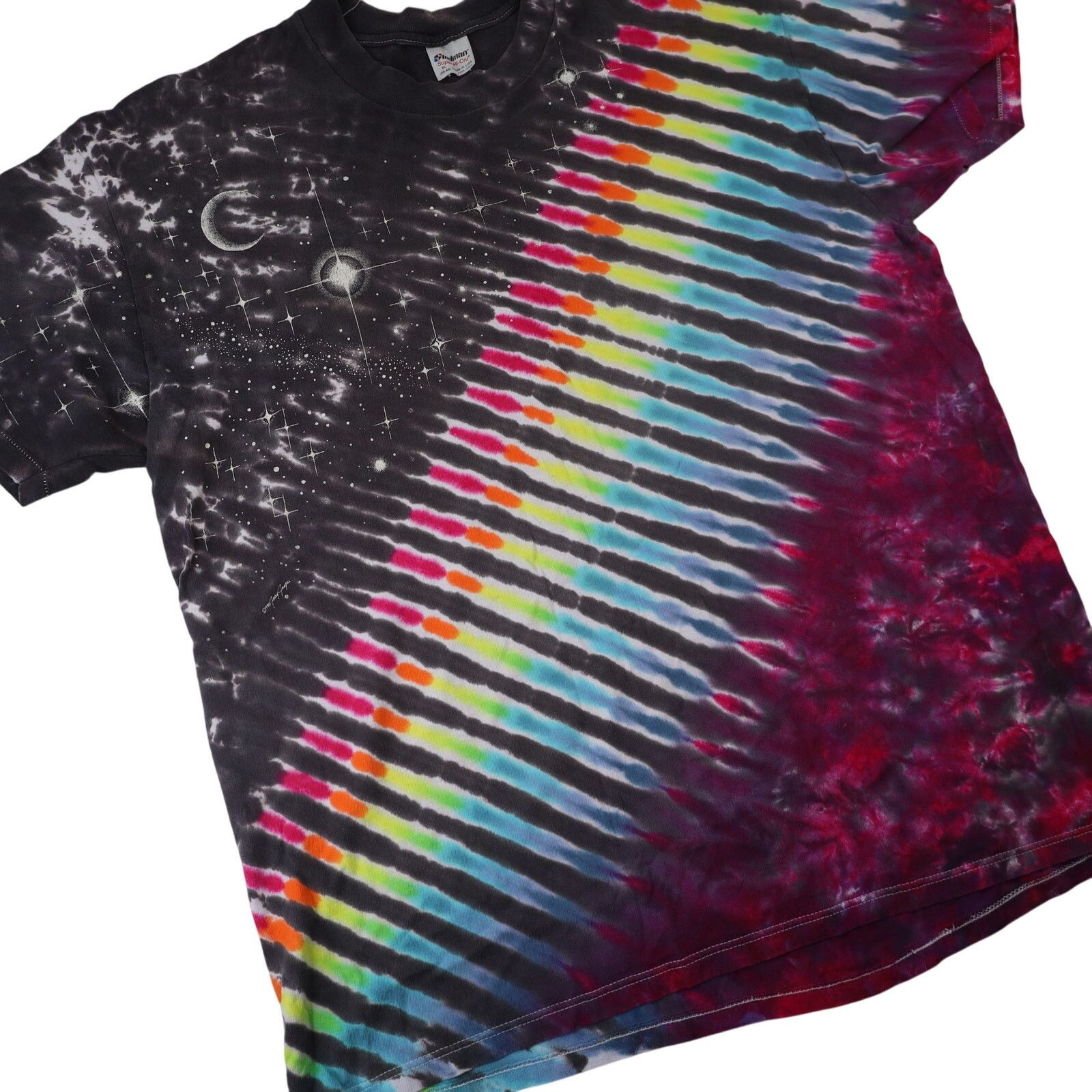 Vintage Vintage Space Galaxy Tie Dye Art Shirt Size US XL / EU 56 / 4 - 3 Thumbnail