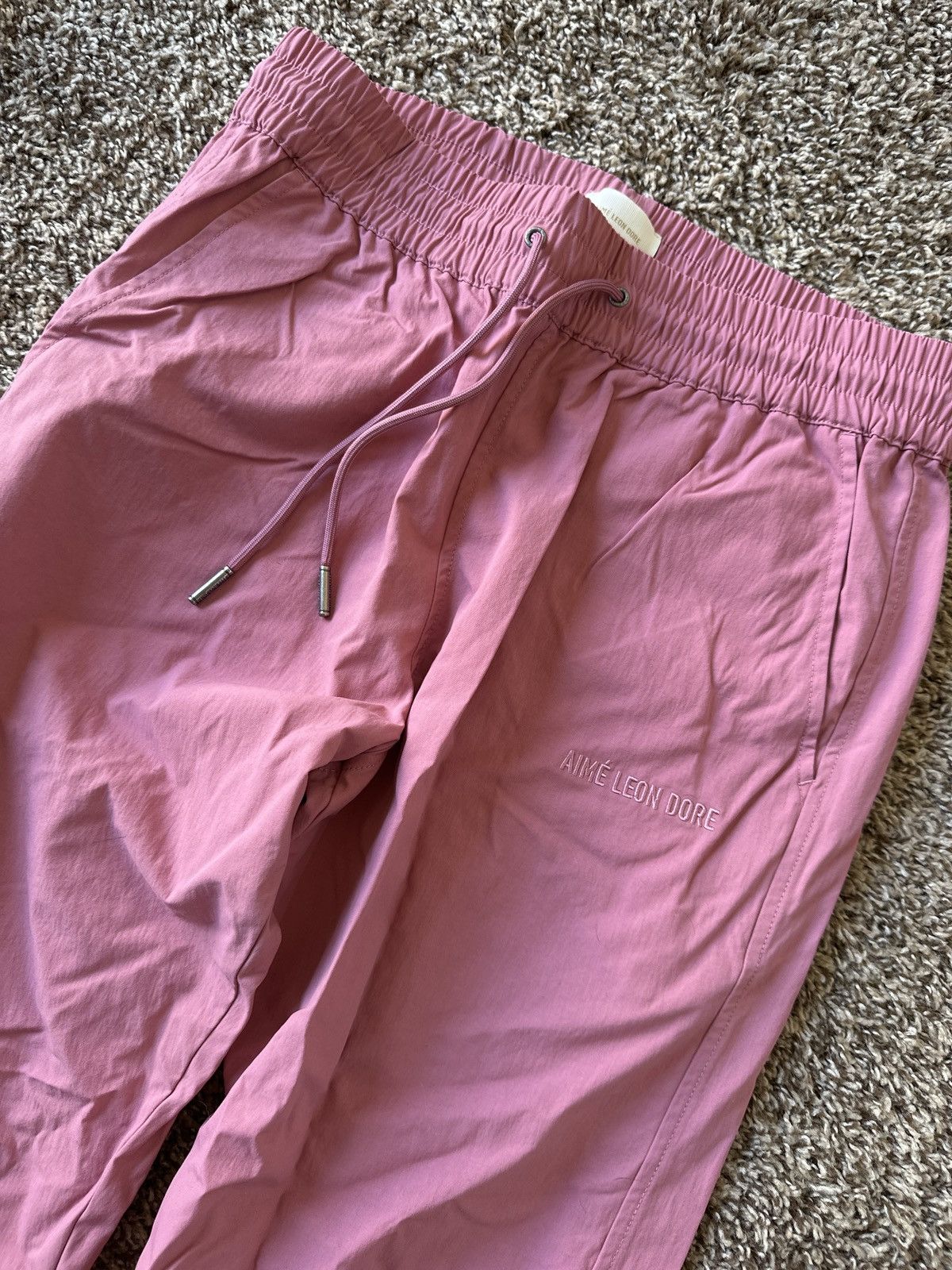 Aime Leon Dore Nylon Joggers - Pink Size US 30 / EU 46 - 1 Thumbnail