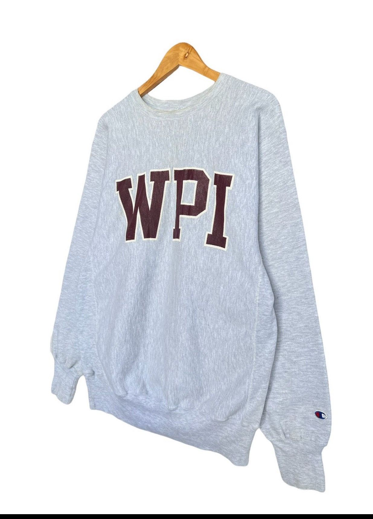 Champion Vintage 90s Worcester Champion Reverse Weave Sweatshirt Size US L / EU 52-54 / 3 - 2 Thumbnail