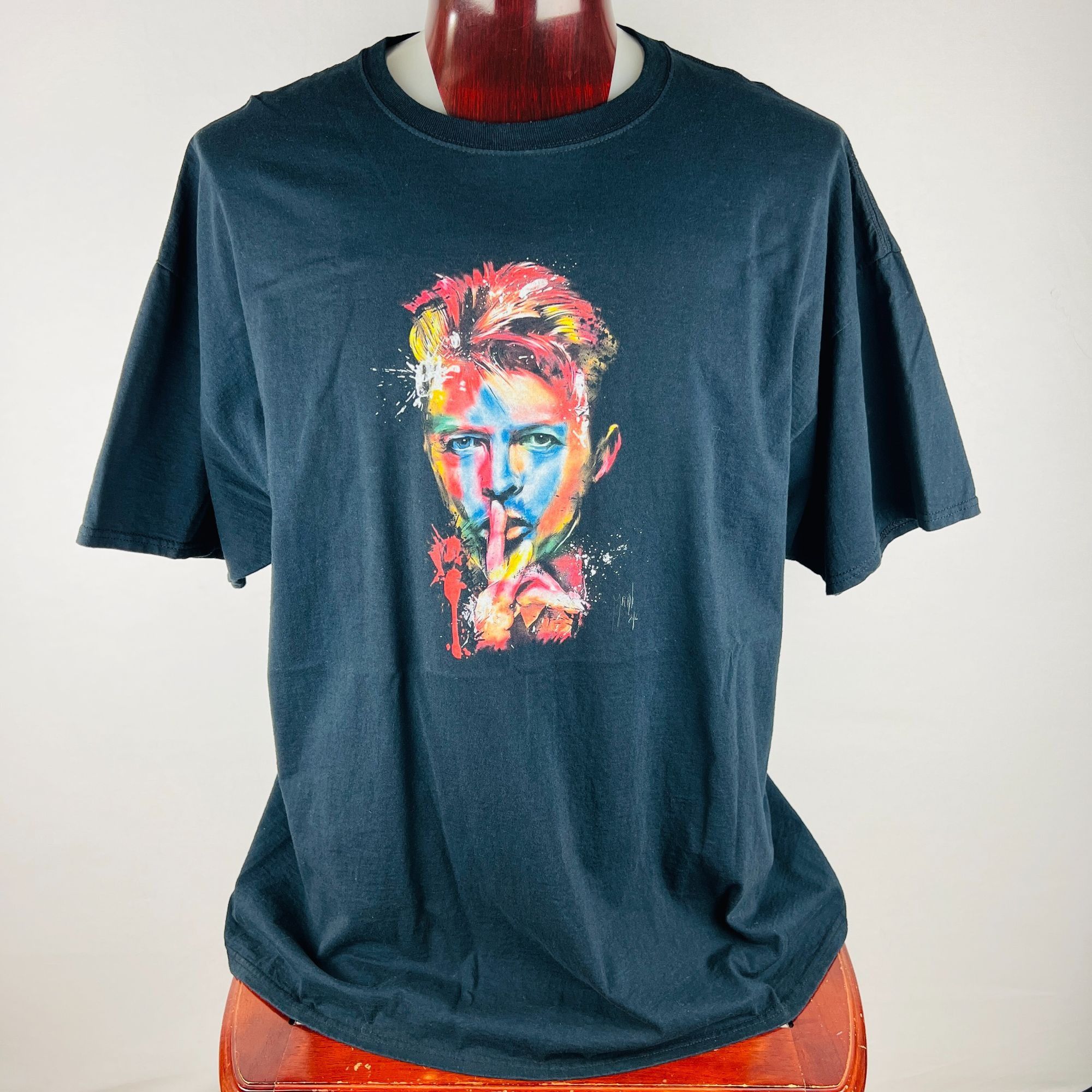Jerzees David Bowie Portrait Watercolor 3XL T-Shirt Shirt Size US XXL / EU 58 / 5 - 1 Thumbnail