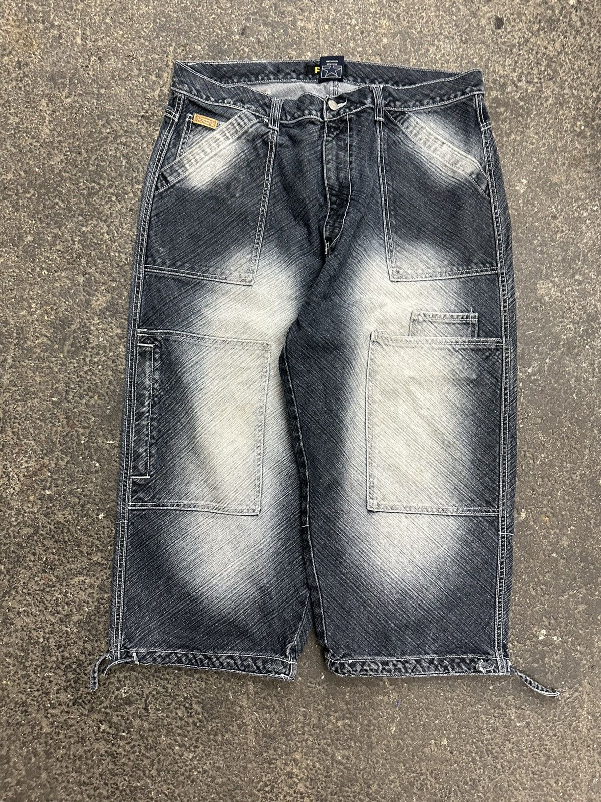 Japanese Brand × Vintage Y2K cargo baggy jorts Size US 36 / EU 52 - 2 Thumbnail