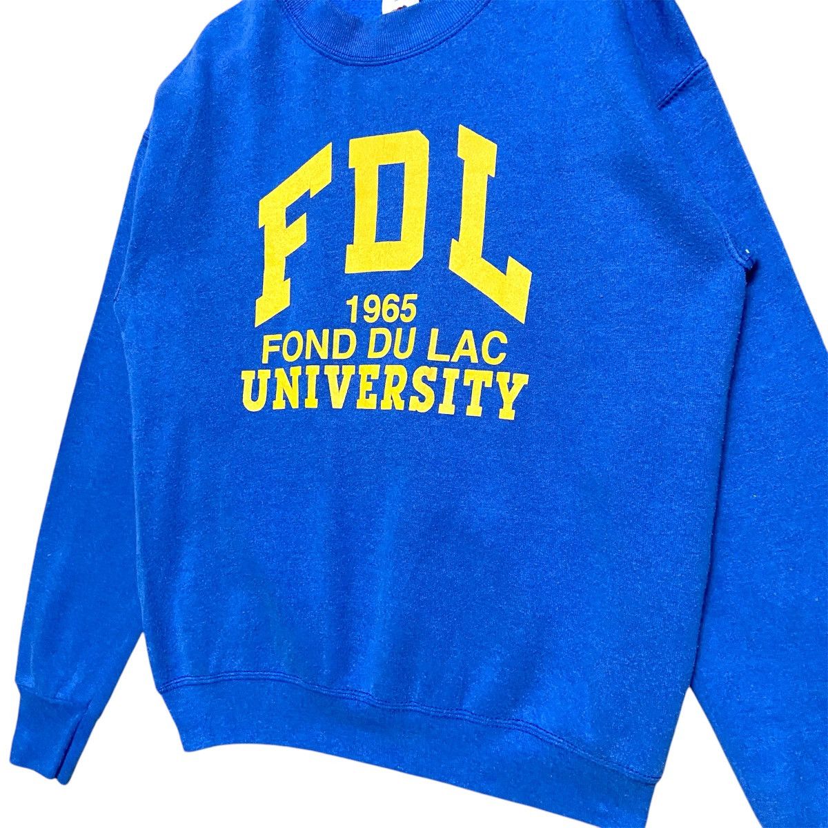Fruit Of The Loom × Vintage Vintage 80s Fond Du Lac University Crewneck Size US S / EU 44-46 / 1 - 2 Thumbnail
