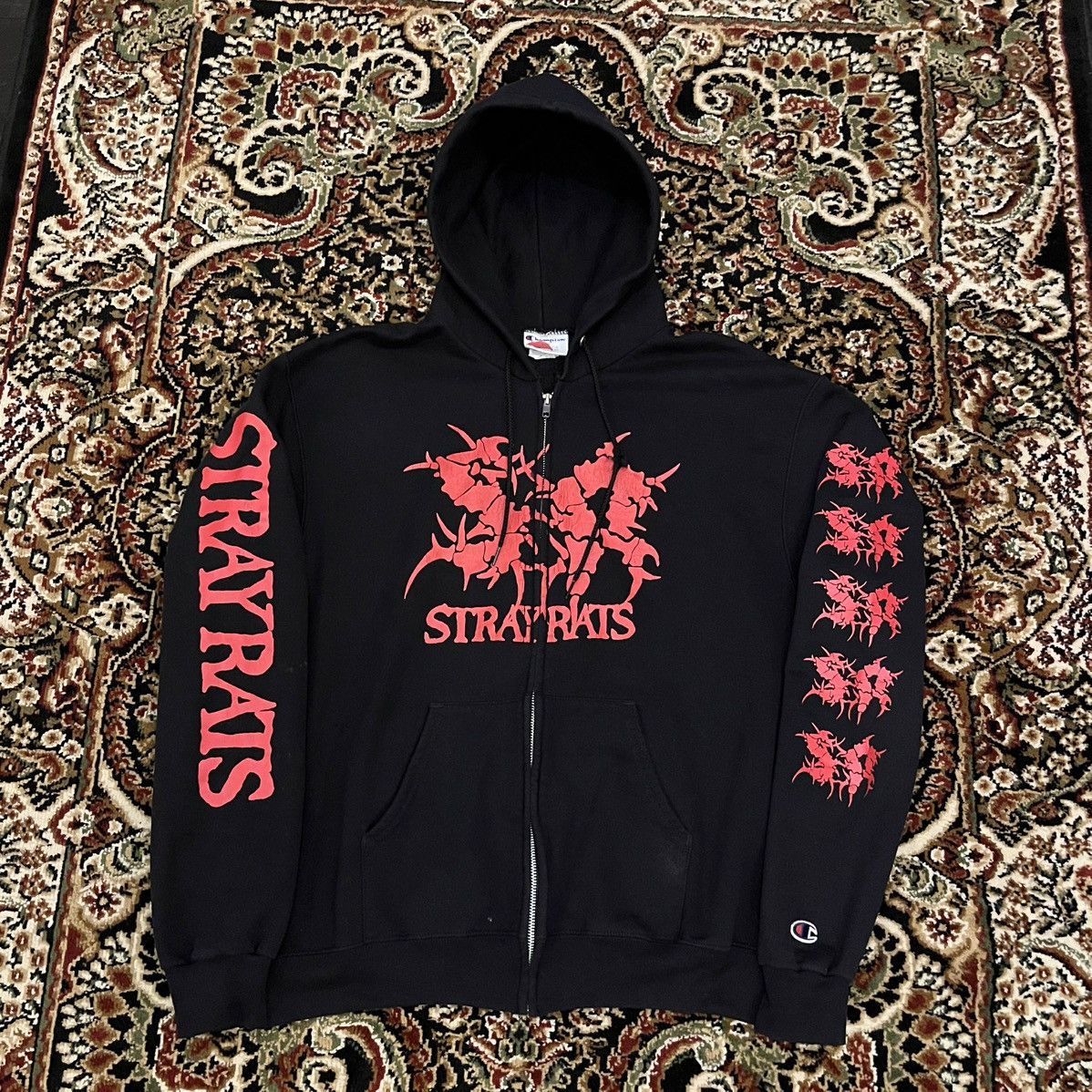 Stray Rats STRAY RATS CHAMPION ZIP UP HOOD R.O SEPULTURA Size US L / EU 52-54 / 3 - 1 Thumbnail