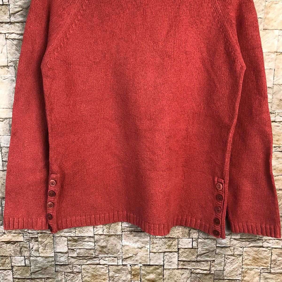 Homespun Knitwear × Japanese Brand Eddie Bauer vintage japan Red Knitwear #A940 Size M / US 6-8 / IT 42-44 - 6 Thumbnail