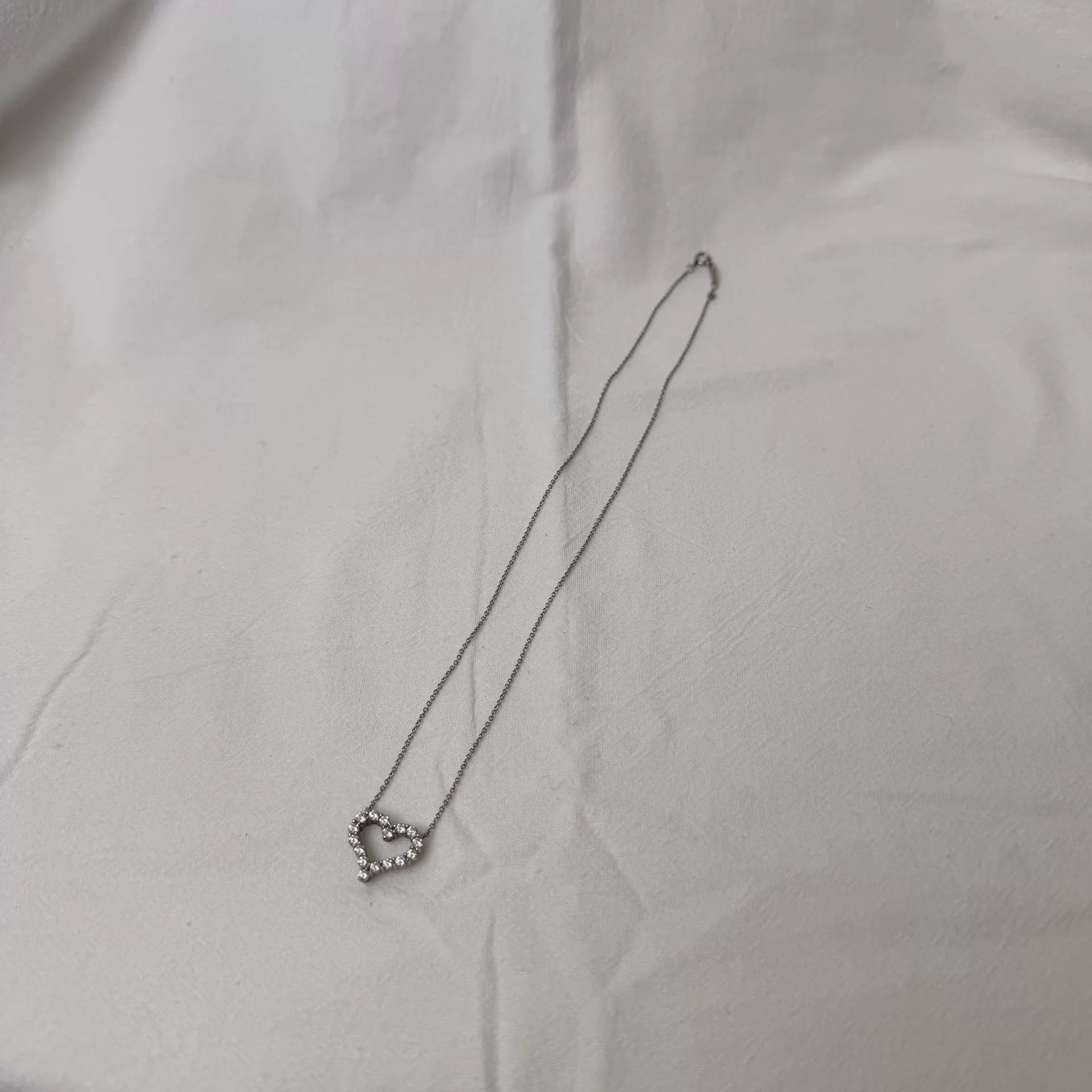 Tiffany & Co. Tiffany & Co. 1.5cm Diamond Platinum Small Necklace Size ONE SIZE - 3 Thumbnail