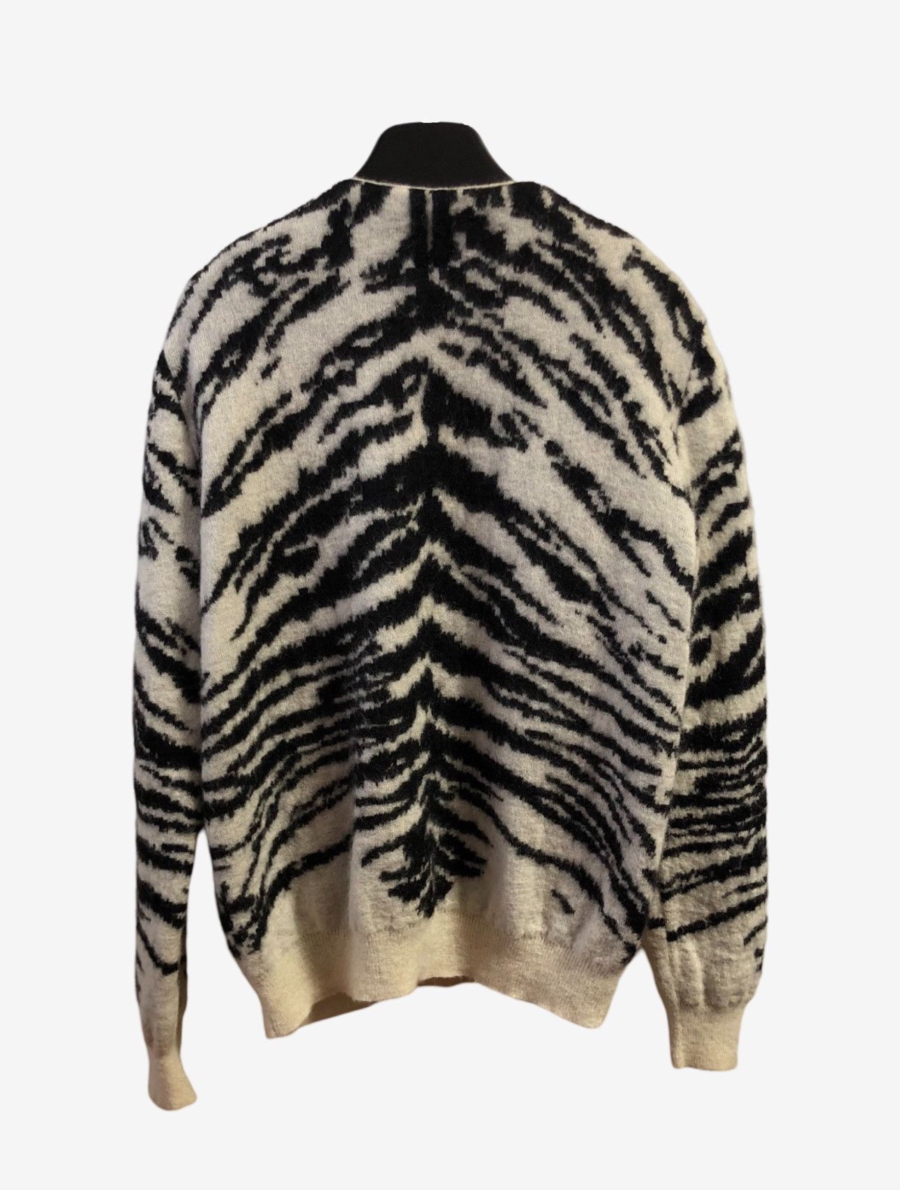Saint Laurent Paris Saint Laurent Paris Mohair Zebra Cardigan Sz.M Size US M / EU 48-50 / 2 - 3 Thumbnail
