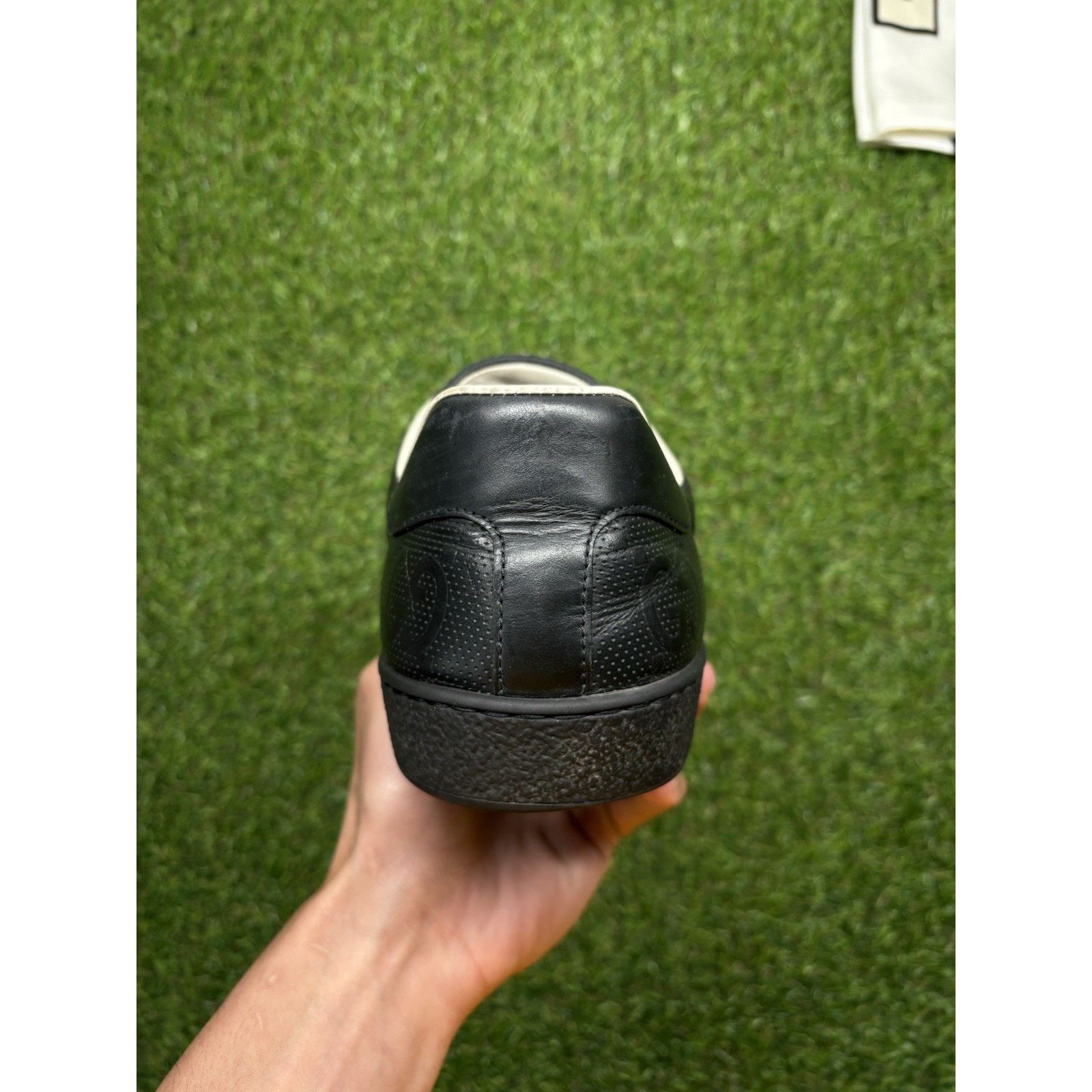 Gucci Gucci Ace GG ' Black ' | GOOD CONDITION! Size US 10 / EU 43 - 3 Thumbnail