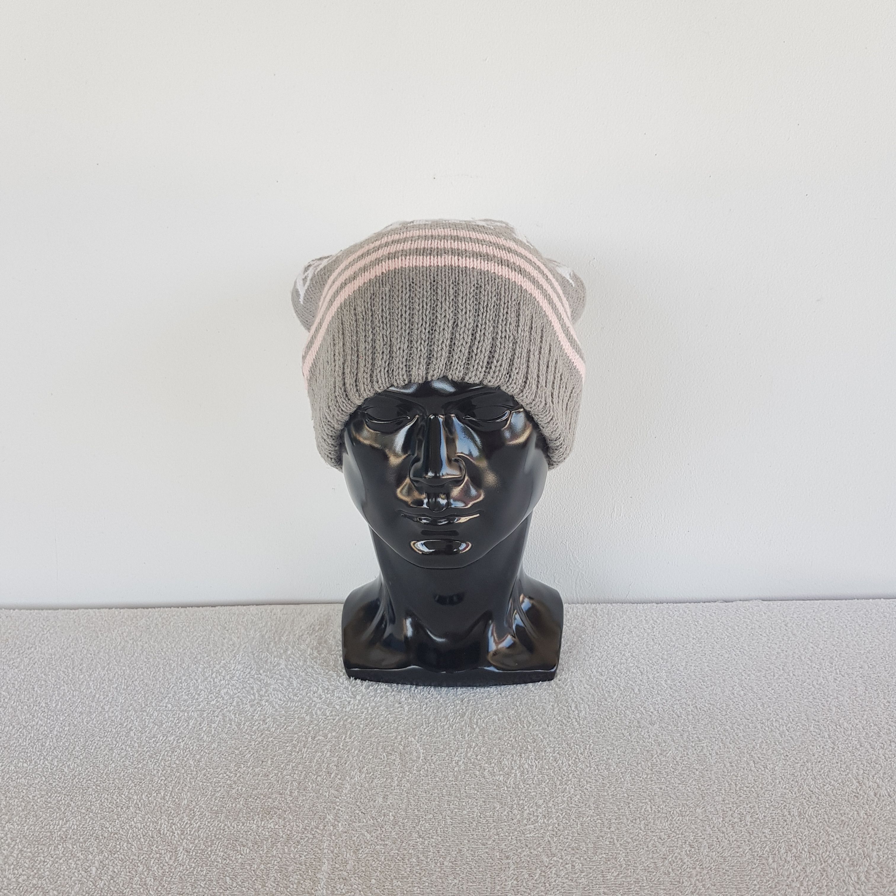 Fiorucci Vintage Fiorucci Beanie Ribbed Knit Snow Caps Hats Size ONE SIZE - 2 Thumbnail