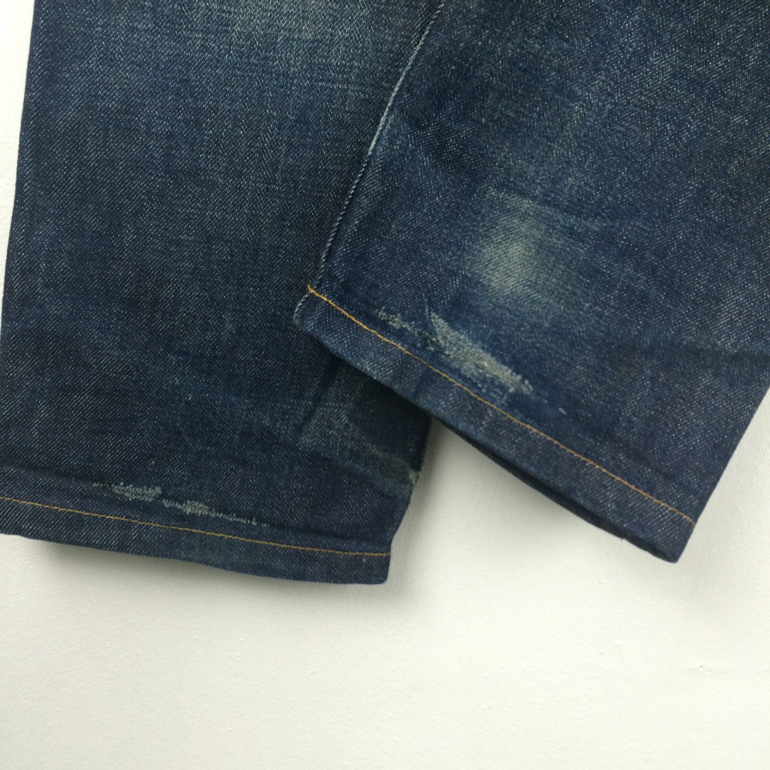A.P.C. X176 A.P.C. SELVEDGE DISTRESSED JEANS BUTTON FLY Size US 31 - 6 Thumbnail