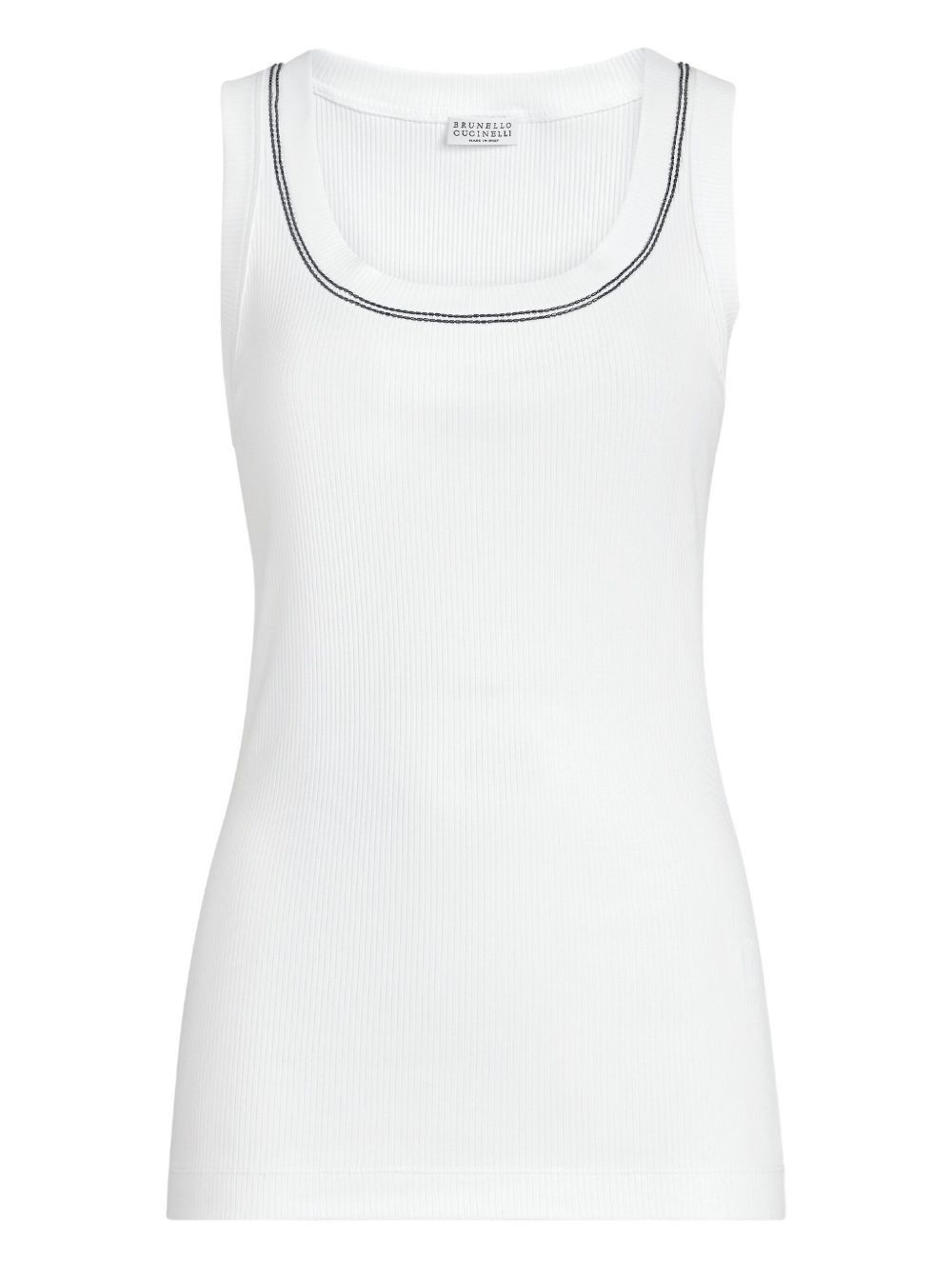 Brunello Cucinelli COTTON TANK TOP Size XS / US 0-2 / IT 36-38 - 1 Thumbnail