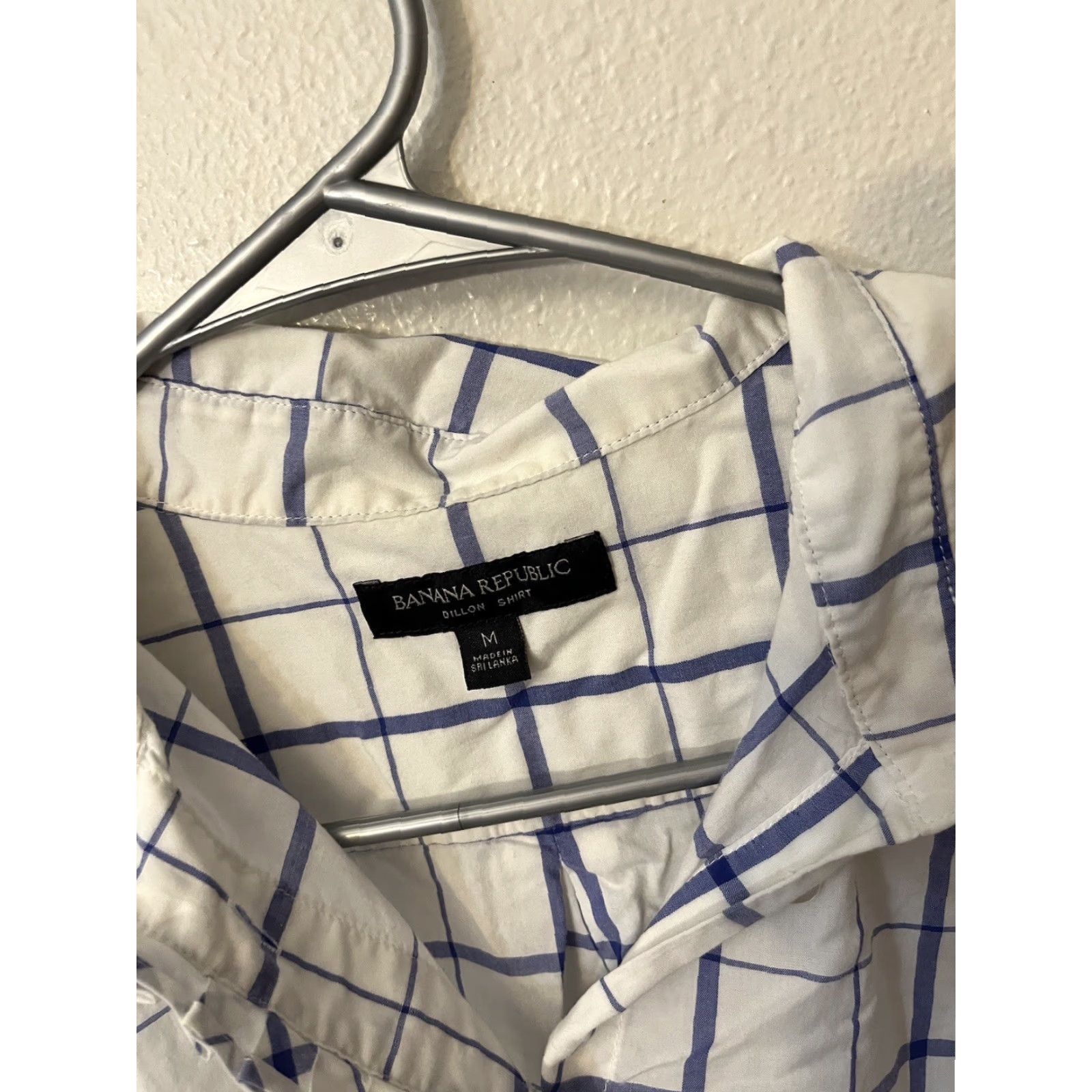 Banana Republic Banana Republic Dillon Button Up Shirt White Blue Womens Medium Size M / US 6-8 / IT 42-44 - 3 Thumbnail