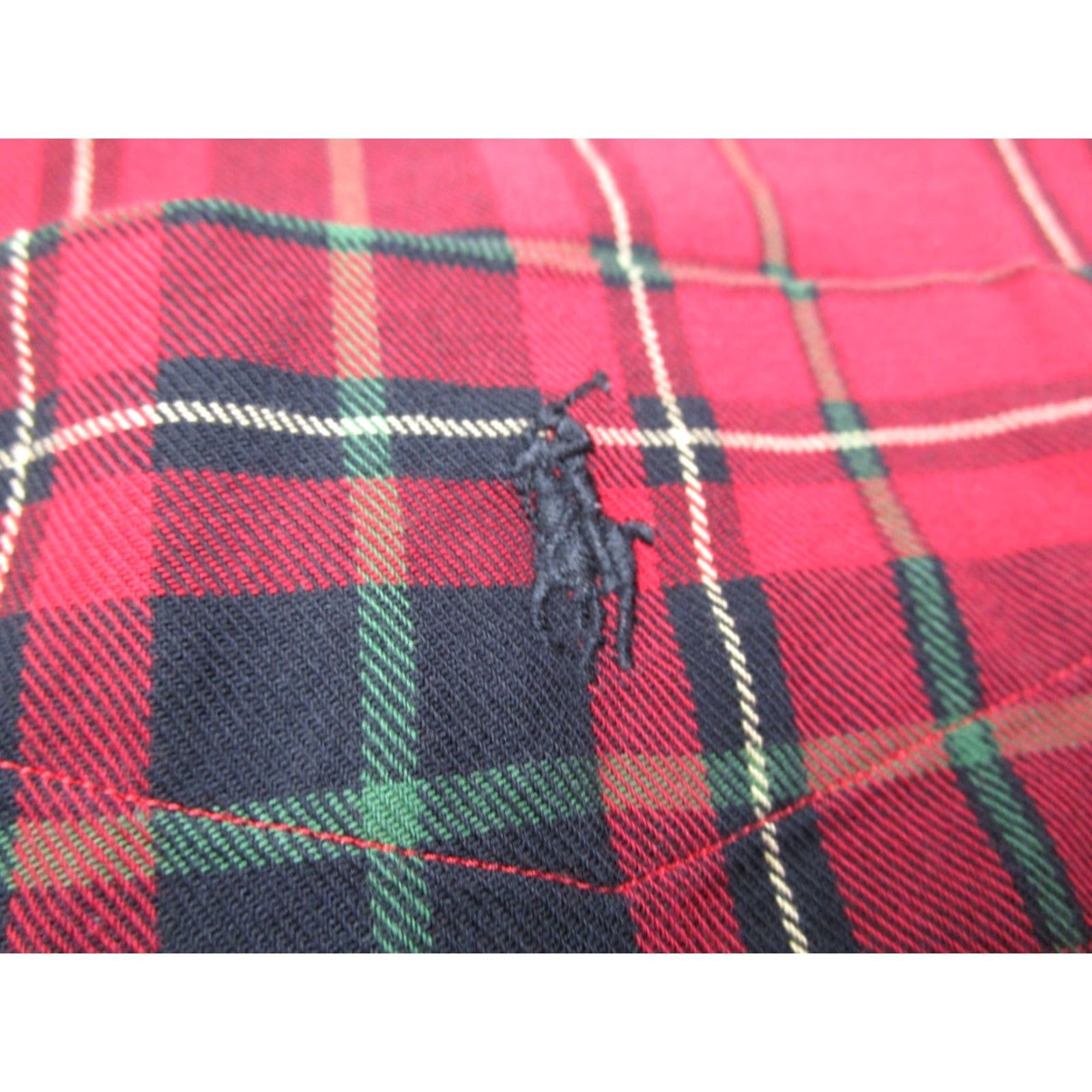 Ralph Lauren VINTAGE Ralph Lauren McMeel Shirt Mens Large Red Plaid Button-Up Twill 90s Preppy Size US L / EU 52-54 / 3 - 3 Thumbnail