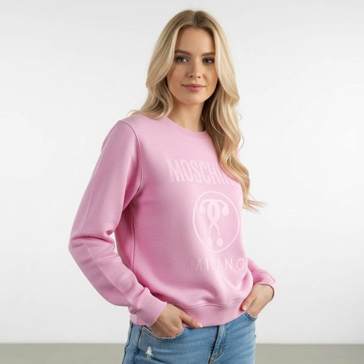 Moschino Moschino Couture Logo Double Question Mark Sweatshirt Pink 8 Size M / US 6-8 / IT 42-44 - 5 Thumbnail