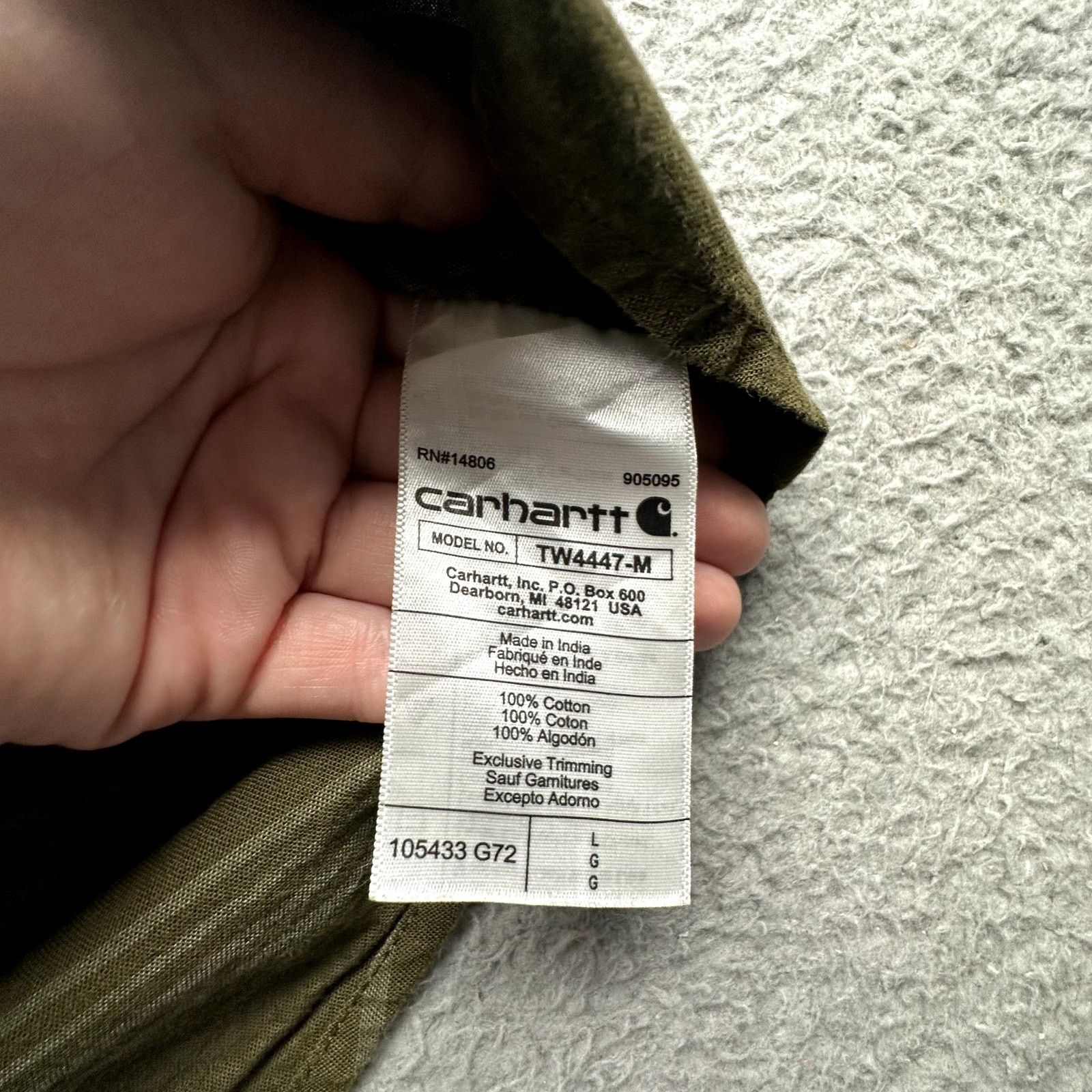 Carhartt Carhartt Loose Fit Midweight Chambray Plaid Shirt Men Large Size US L / EU 52-54 / 3 - 10 Thumbnail