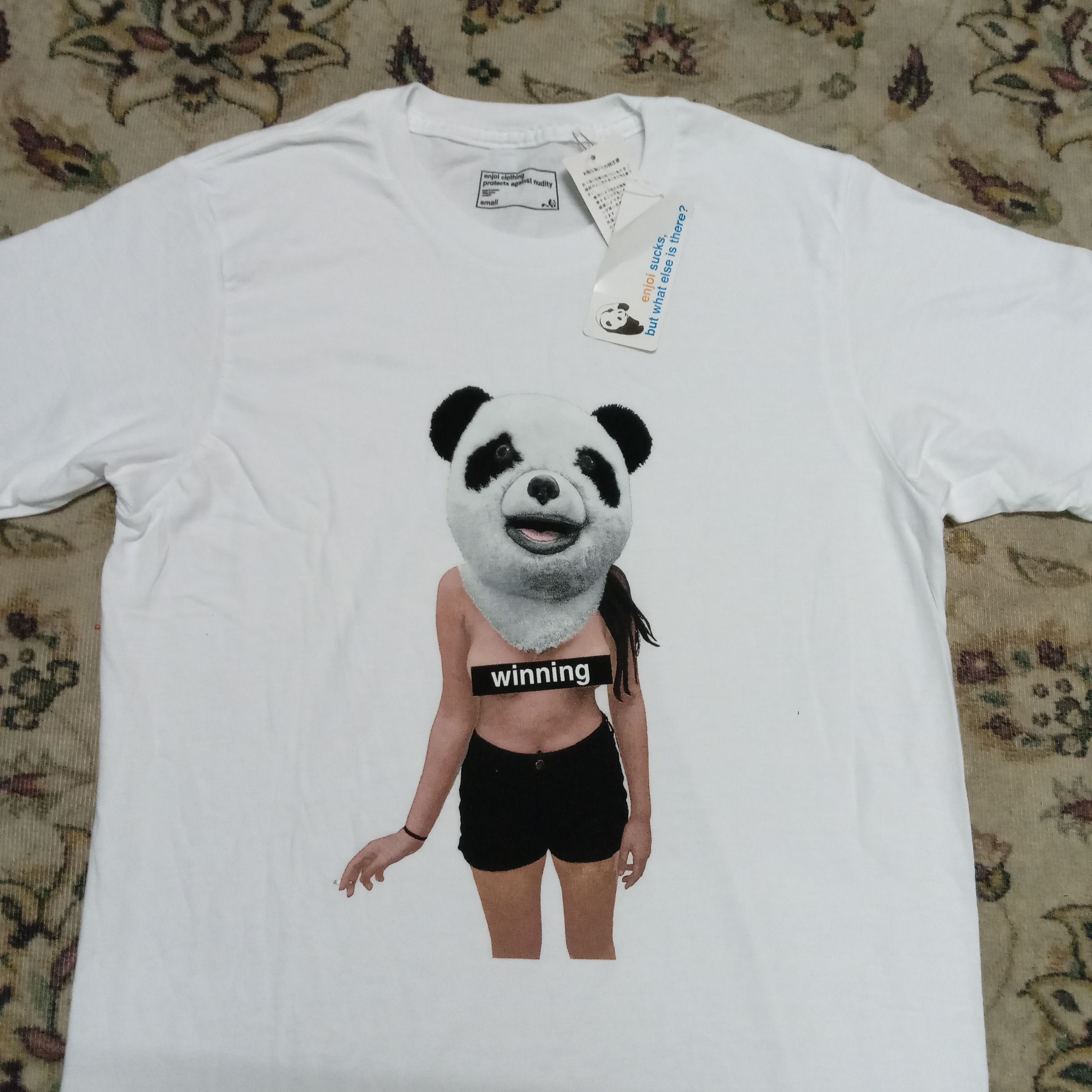 Enjoi skate protect against nudity Tee B.N.W.T Volcom Flip