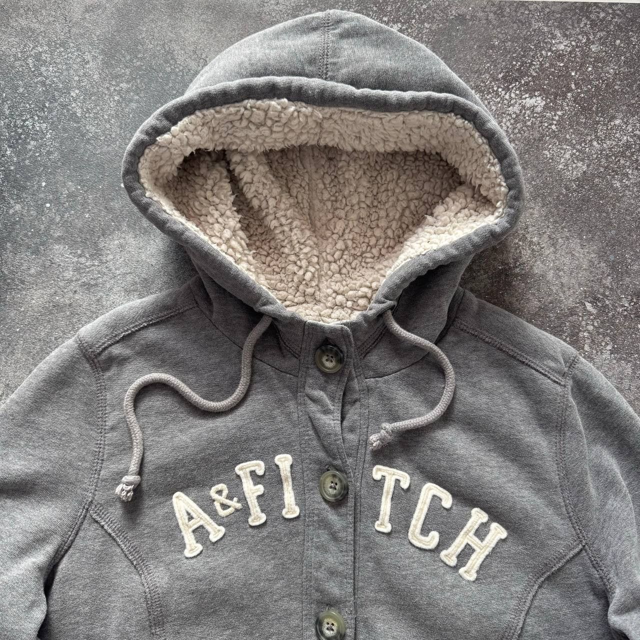 Abercrombie & Fitch Abercrombie & Fitch Iconic Vintage Faux Fur Hoodie Size US M / EU 48-50 / 2 - 6 Thumbnail