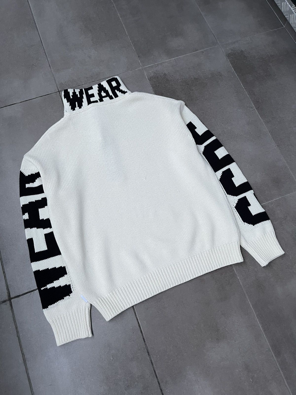 GCDS !DS! AW23 GCDS Logo Cream Turtleneck Sweater Size US M / EU 48-50 / 2 - 13 Thumbnail