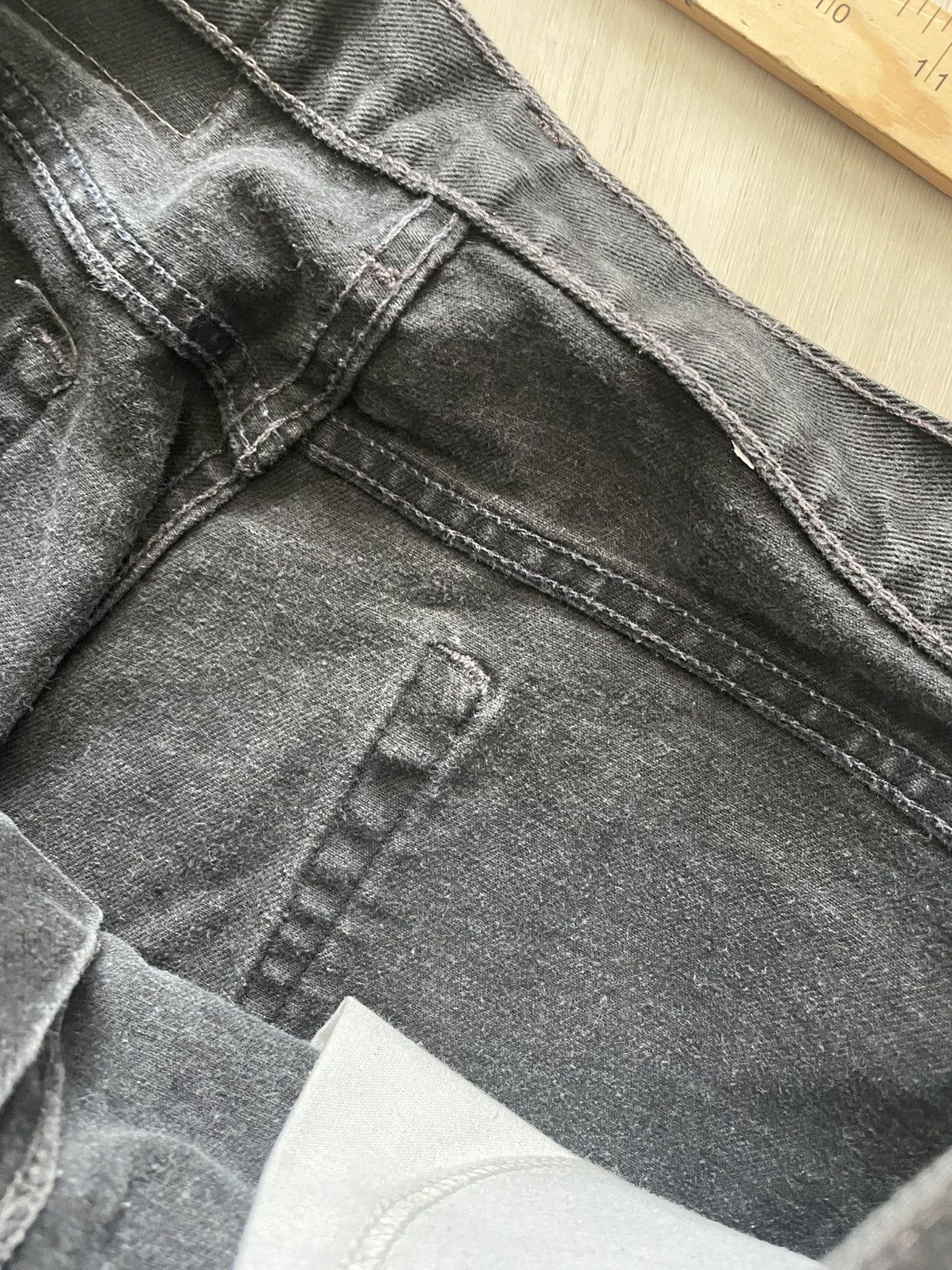 Levi's Vintage 505 Regular Fit Black Denim Sz 36x30 Size US 36 / EU 52 - 7 Thumbnail