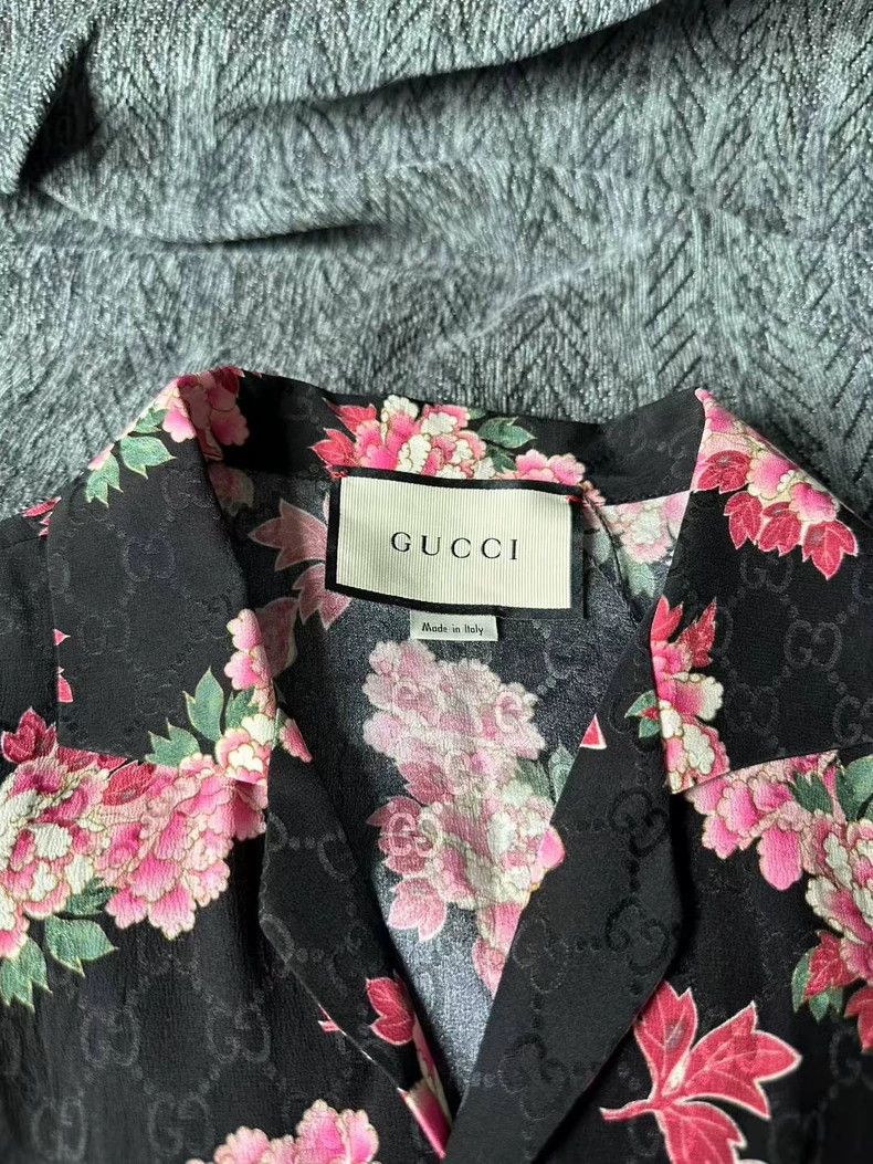 Gucci Gucci Full-print dark-patterned short-sleeved shirt Size US S / EU 44-46 / 1 - 3 Thumbnail