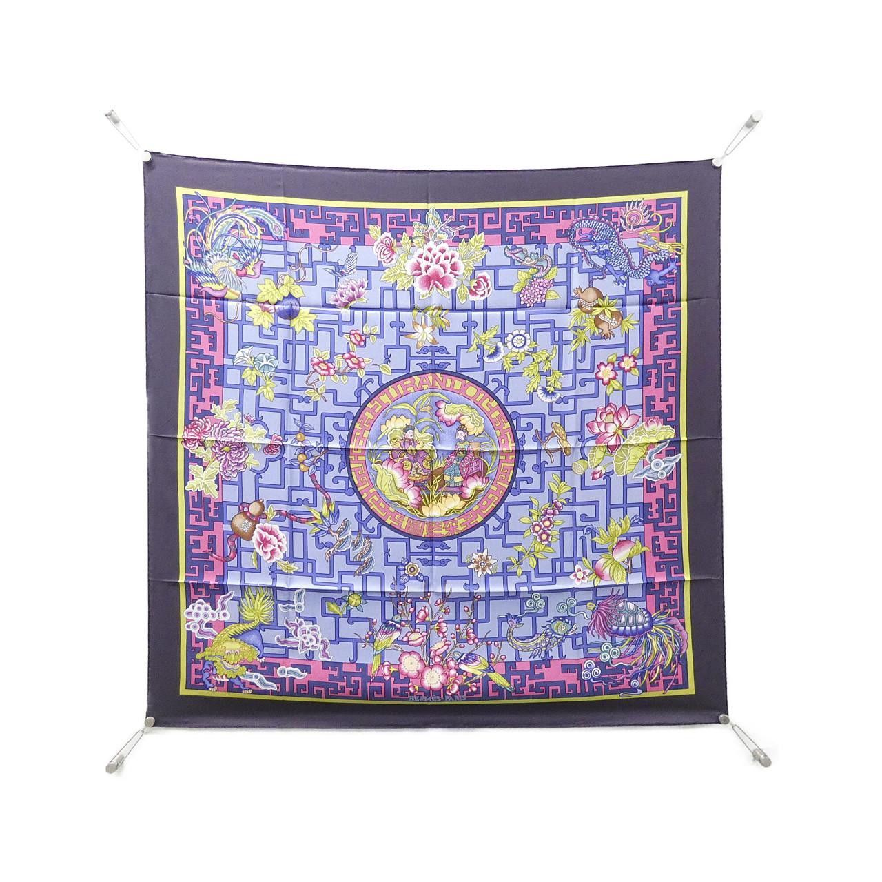Hermes Hermes Hermès TURANDOT Silk Scarf Textile Scarf DUTY FREE for USA Size ONE SIZE - 1 Thumbnail