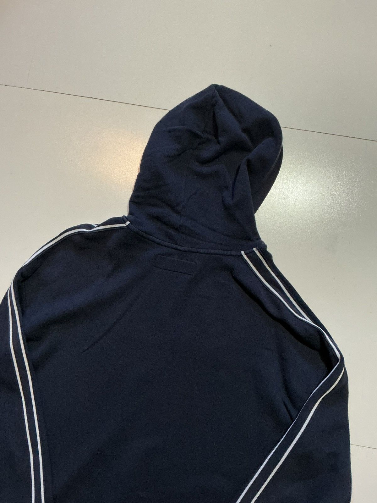 Benetton United Colors Of Benetton Embroidered Striped Hoodie Size US L / EU 52-54 / 3 - 4 Thumbnail