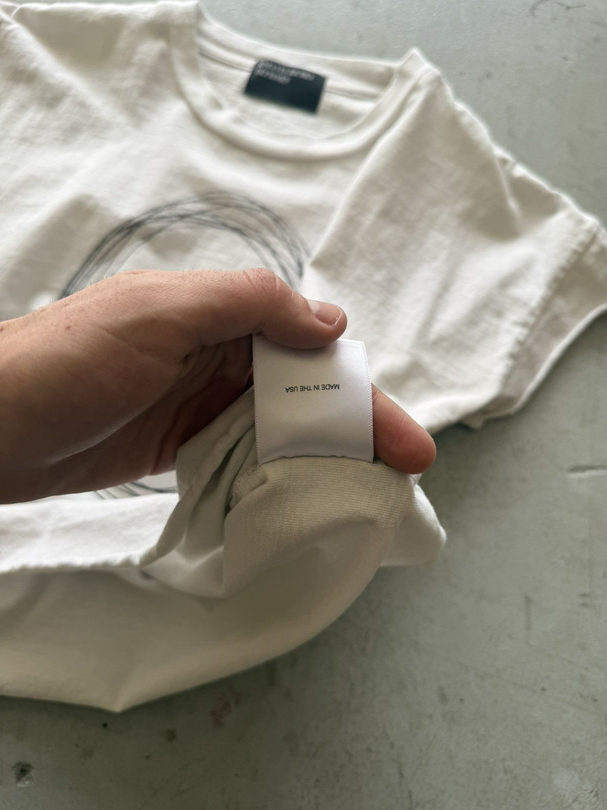 Enfants Riches Deprimes ERD Neoism Russian Shrunken White Baby Tee Size US M / EU 48-50 / 2 - 7 Thumbnail