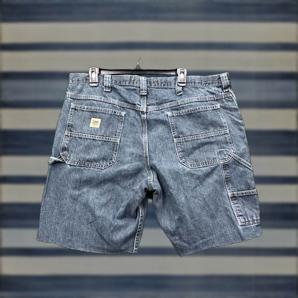 Wrangler VINTAGE Wrangler Shorts Carpenter 40 Mens Blue Denim 5-Pocket Relaxed Inseam 9in 90s Baggy Workwear Size US 40 / EU 56 - 1 Thumbnail