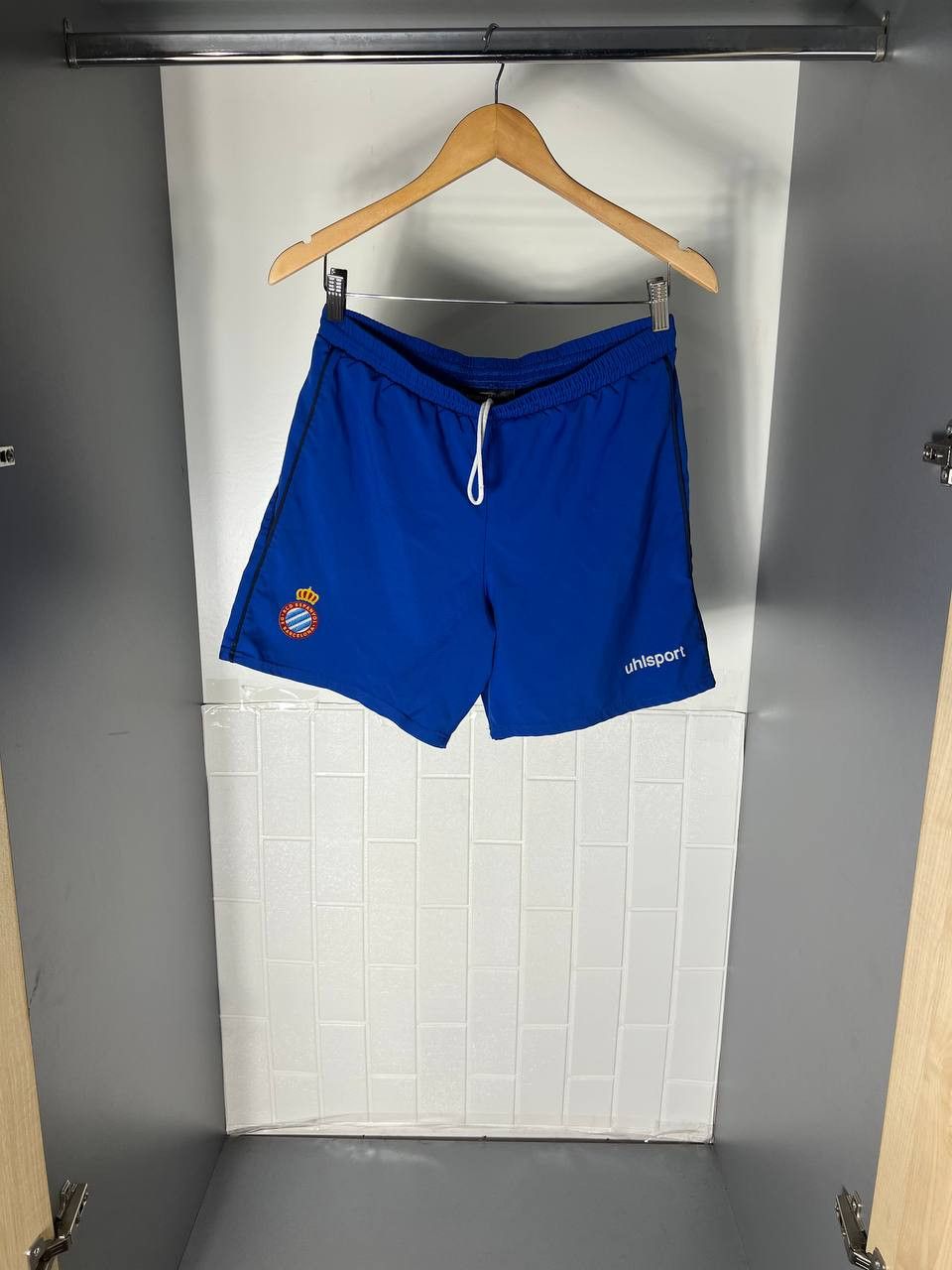 Vintage VERY RARE BARCELONA ESPANYOL SPAIN RETRO SOCCER SHORTS Y2K Size US S / EU 44-46 / 1 - 1 Thumbnail