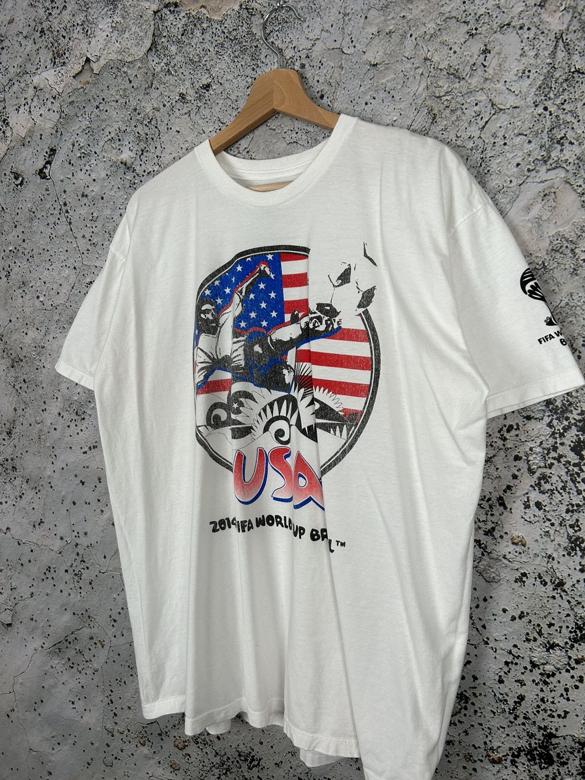 Vintage Vintage USA Brazil World Cup Graphic Tee 2014 Rare Hype Size US XL / EU 56 / 4 - 2 Thumbnail