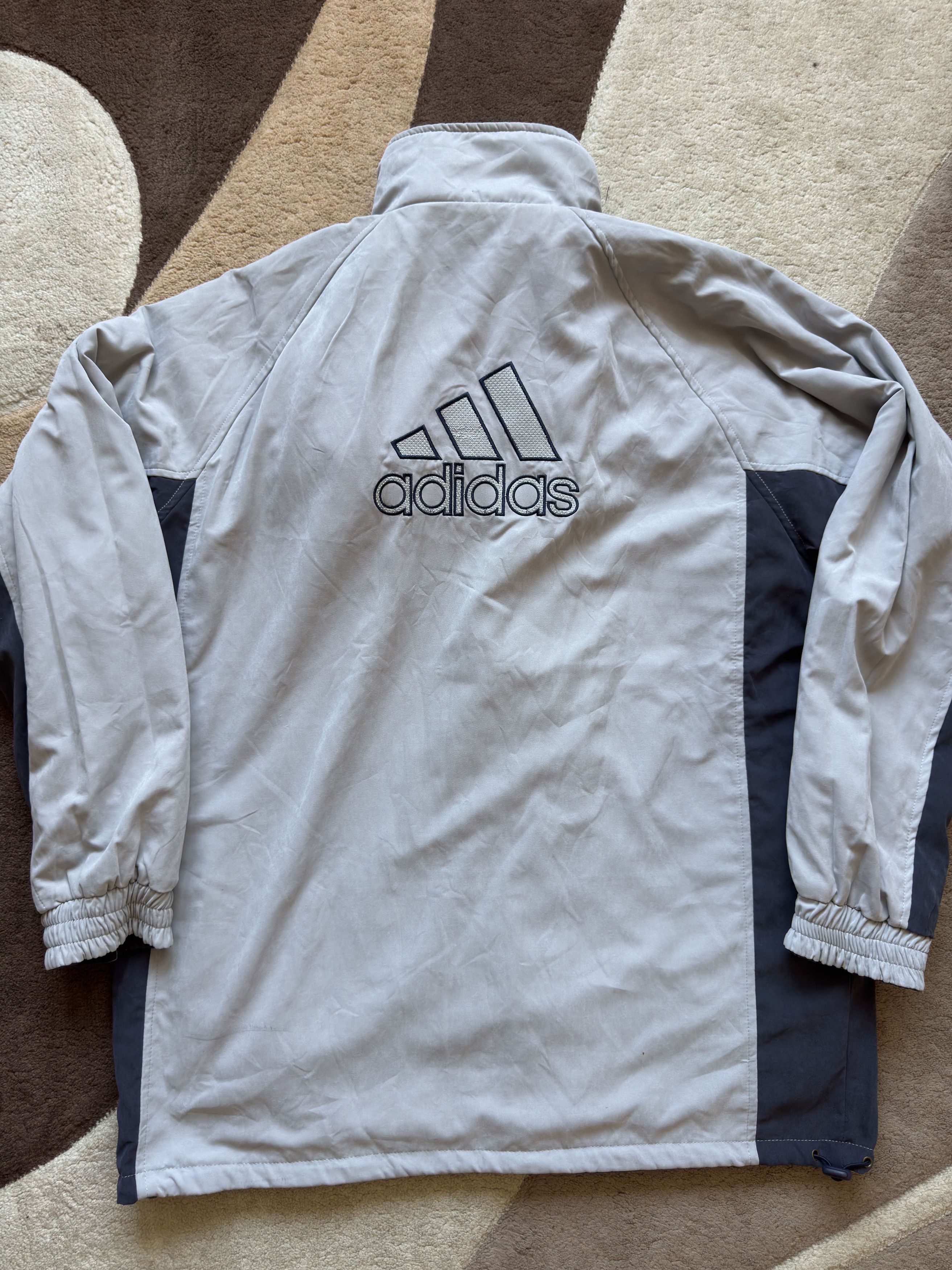 Adidas Adidas Reversible Tracksuit Pants Jacket Grey Spellout Logo Size US XXL / EU 58 / 5 - 6 Thumbnail