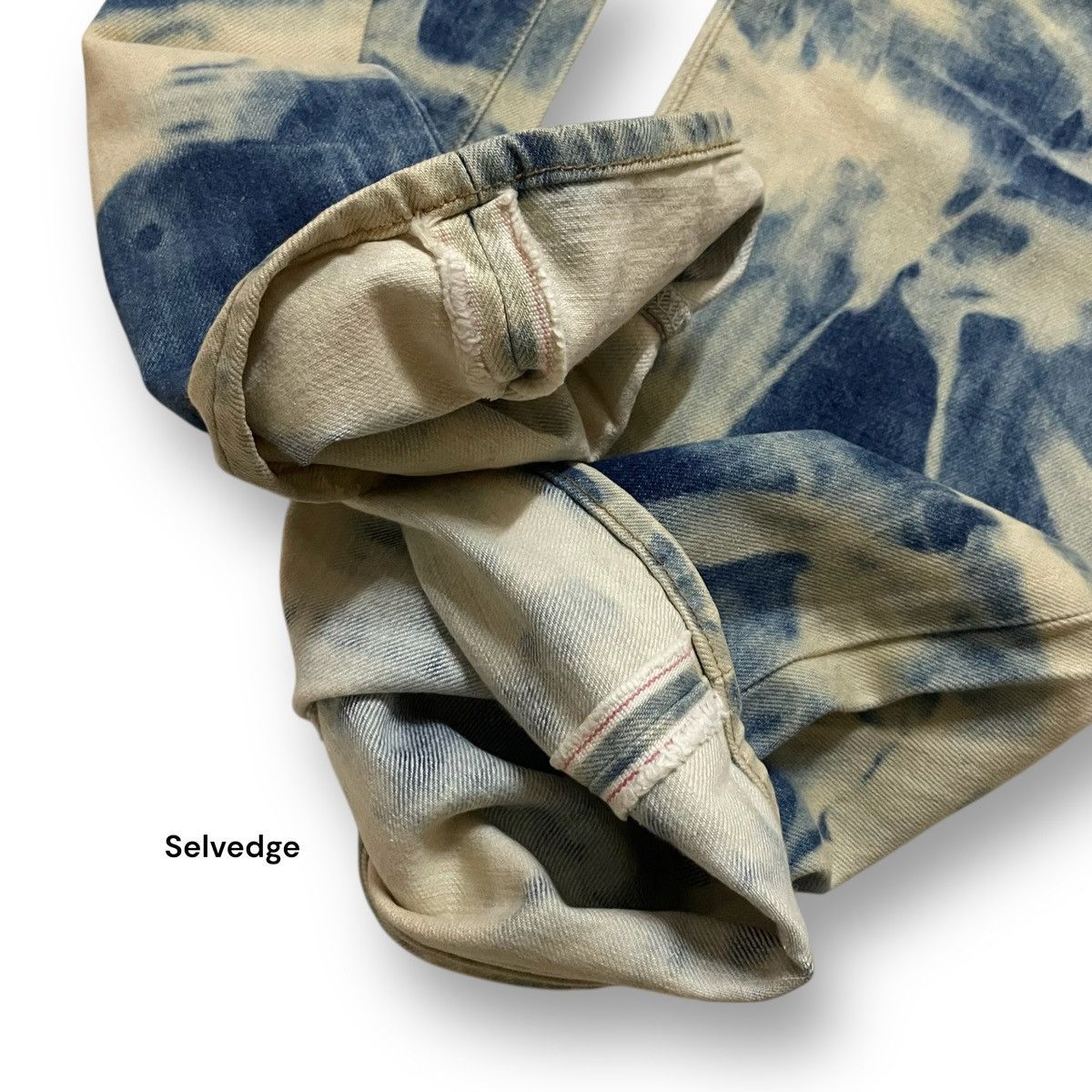 If Six Was Nine ORIGINAL SELVEDGE WAREHOUSE ACID WASH RARE RAW DENIM (28×43) Size US 28 / EU 44 - 6 Thumbnail