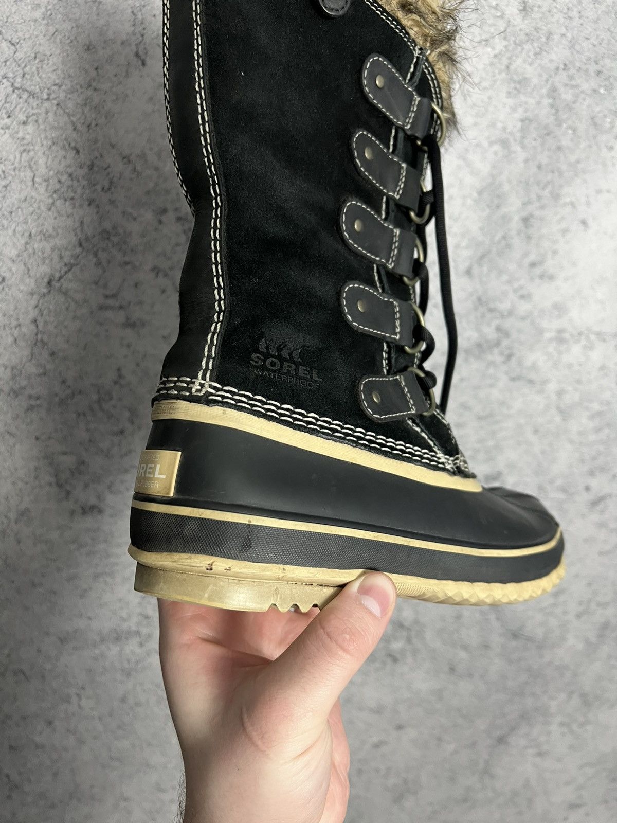 SOREL Sorel Duck Boots Faux Fur Lined Lace Up Winter Shoes Size US 6 / IT 36 - 19 Thumbnail